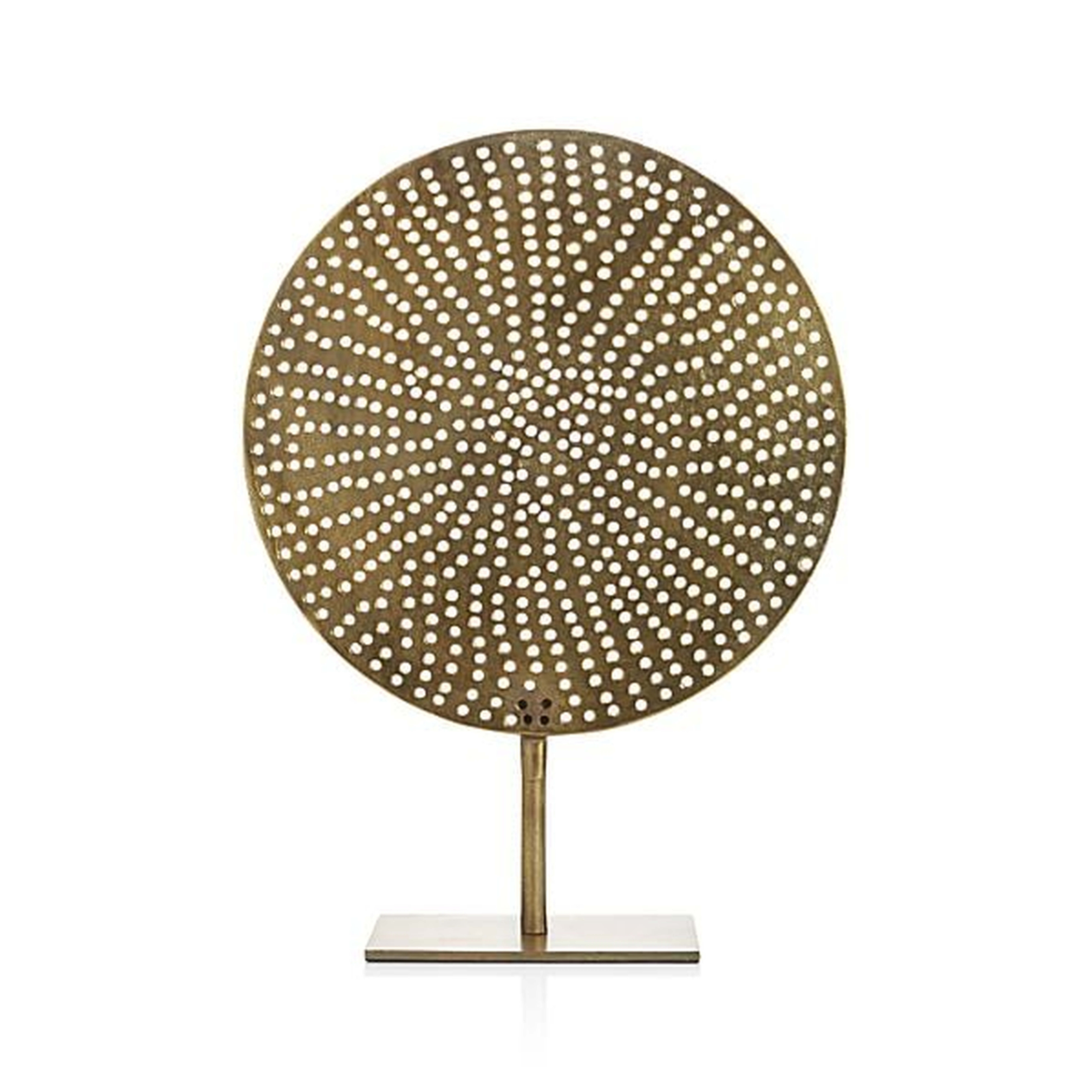 Brass Circle on Stand - Crate and Barrel