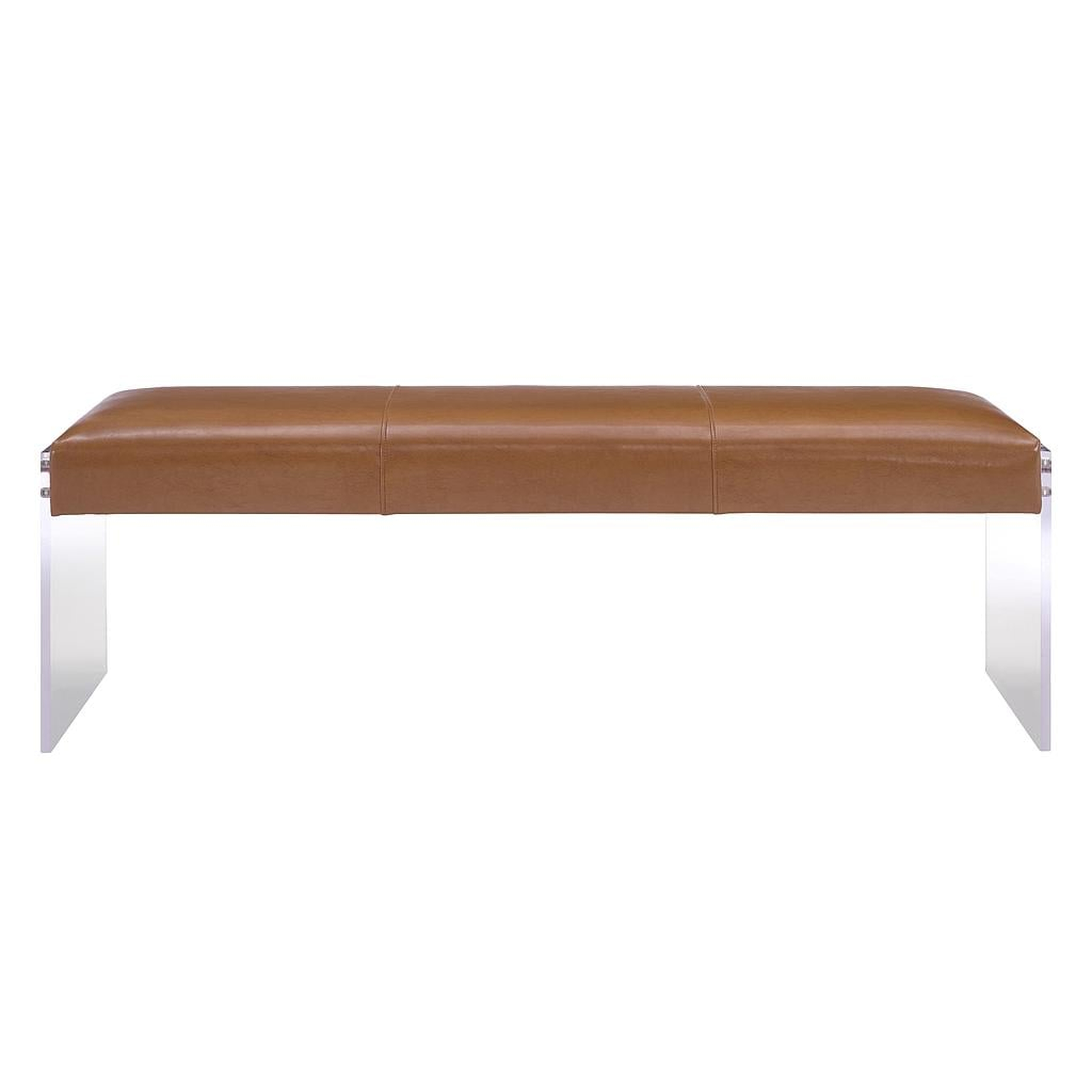 Andrea Brown Joanna/Acrylic Bench - TOV FURNITURE