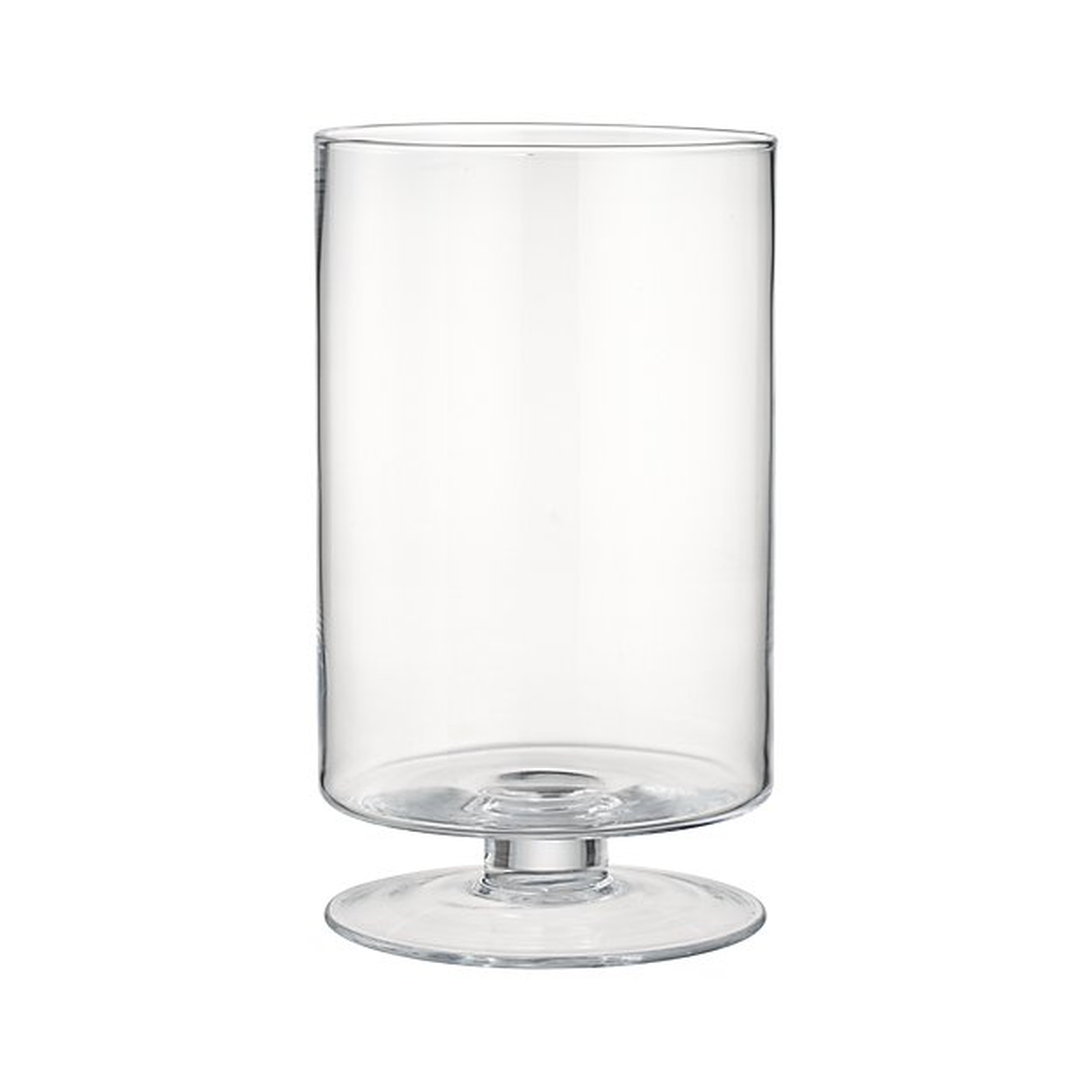 London Large Glass Hurricane Candle Holder Large - Crate and Barrel