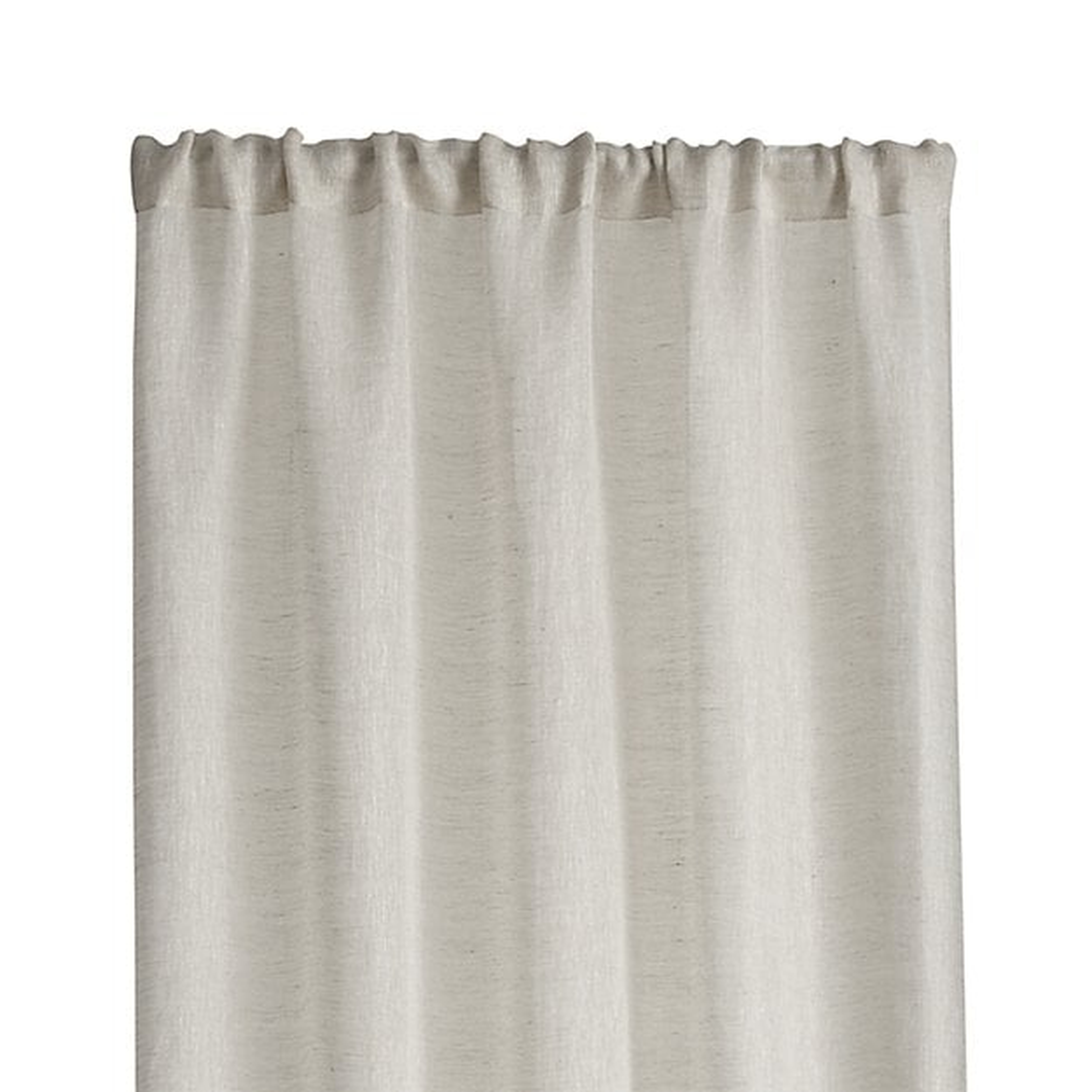 Linen Sheer Curtain Panel - Natural - 96" - Crate and Barrel