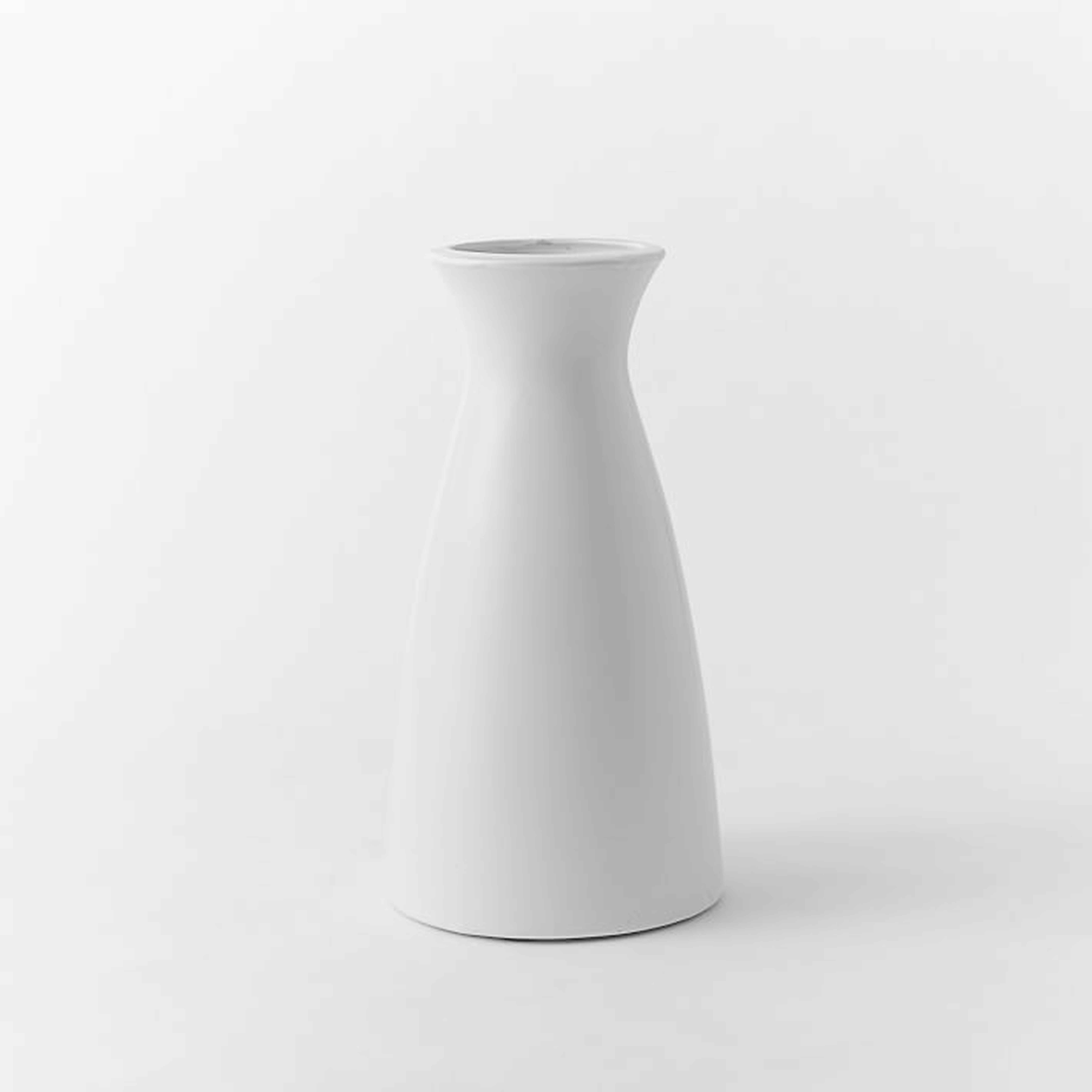 Pure White Ceramic Vases-Carafe - West Elm