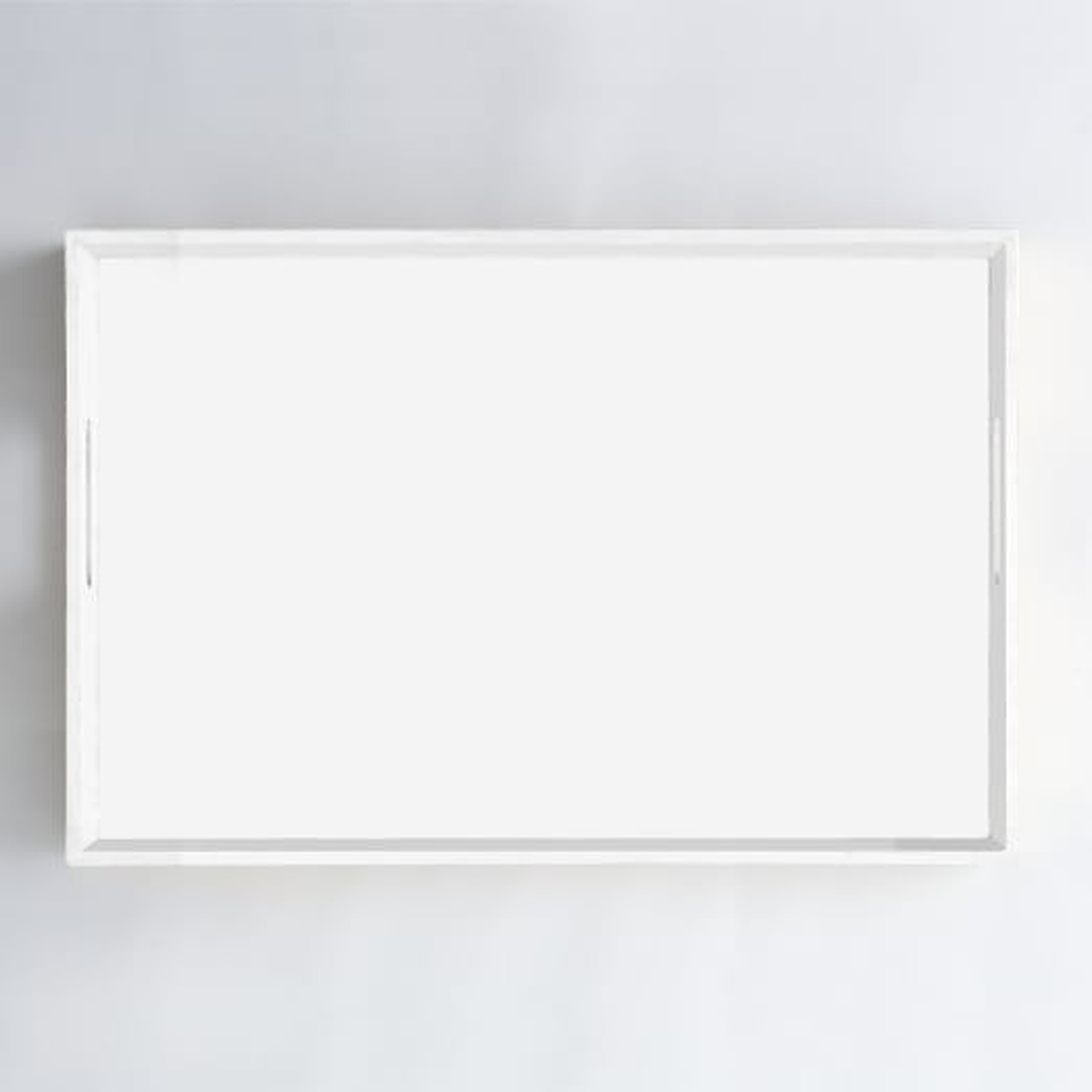 Lacquer Trays - Large Rectangle - White - West Elm