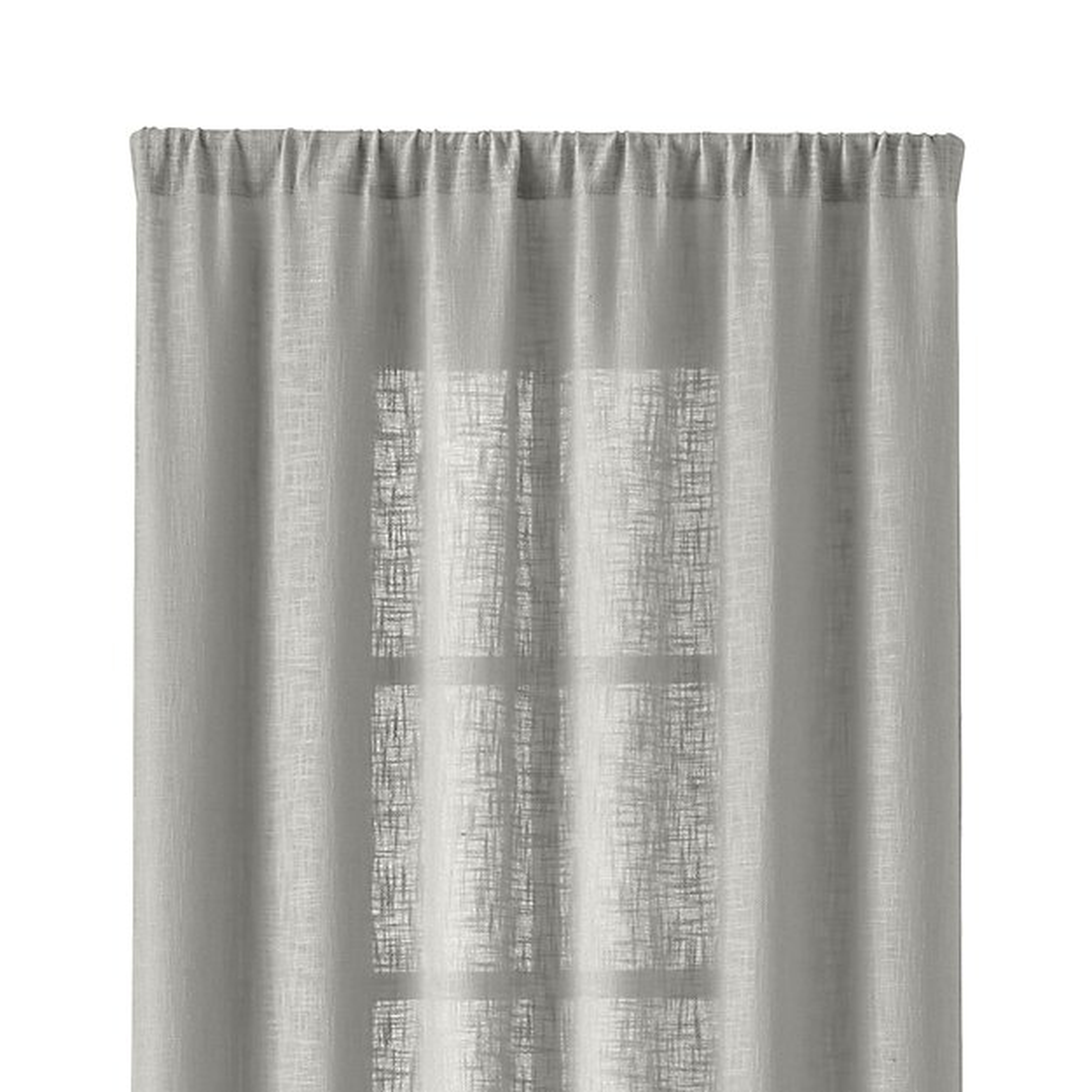 Lindstrom Grey 48"x96" Curtain Panel - Crate and Barrel