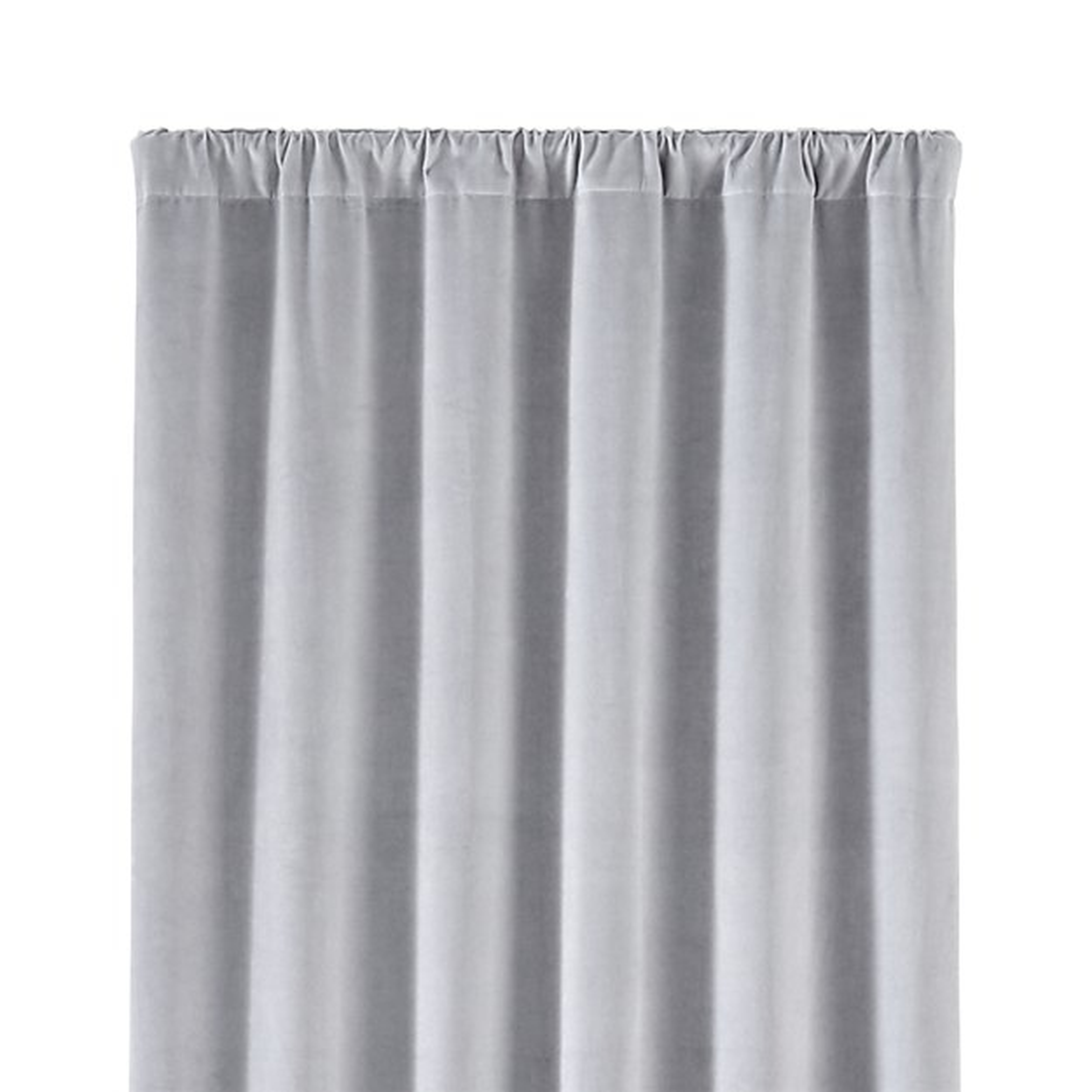 Windsor 48" x 84" Light Grey Curtain Panel - Crate and Barrel
