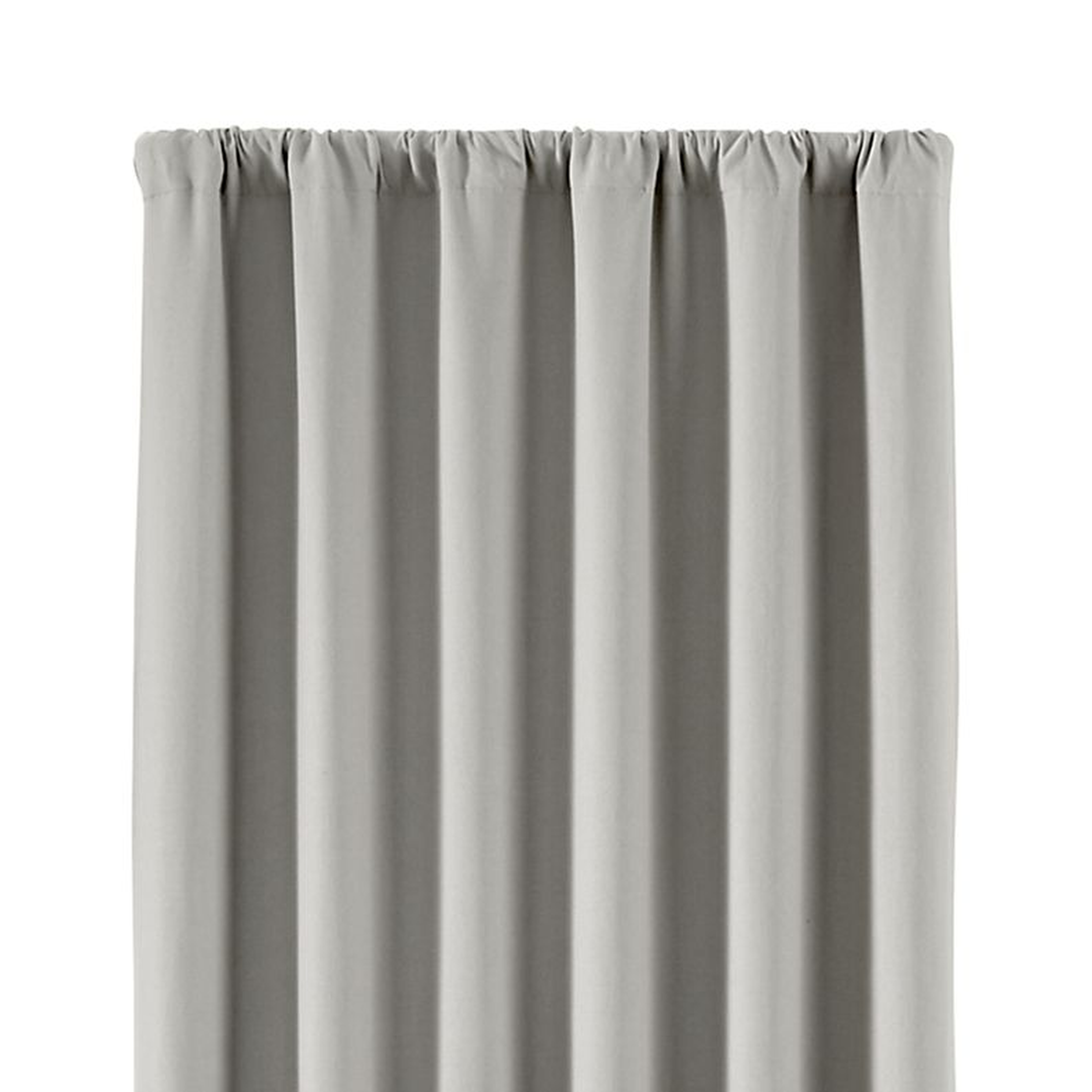 Wallace Blackout Curtain Panel - 84" - Grey - Crate and Barrel