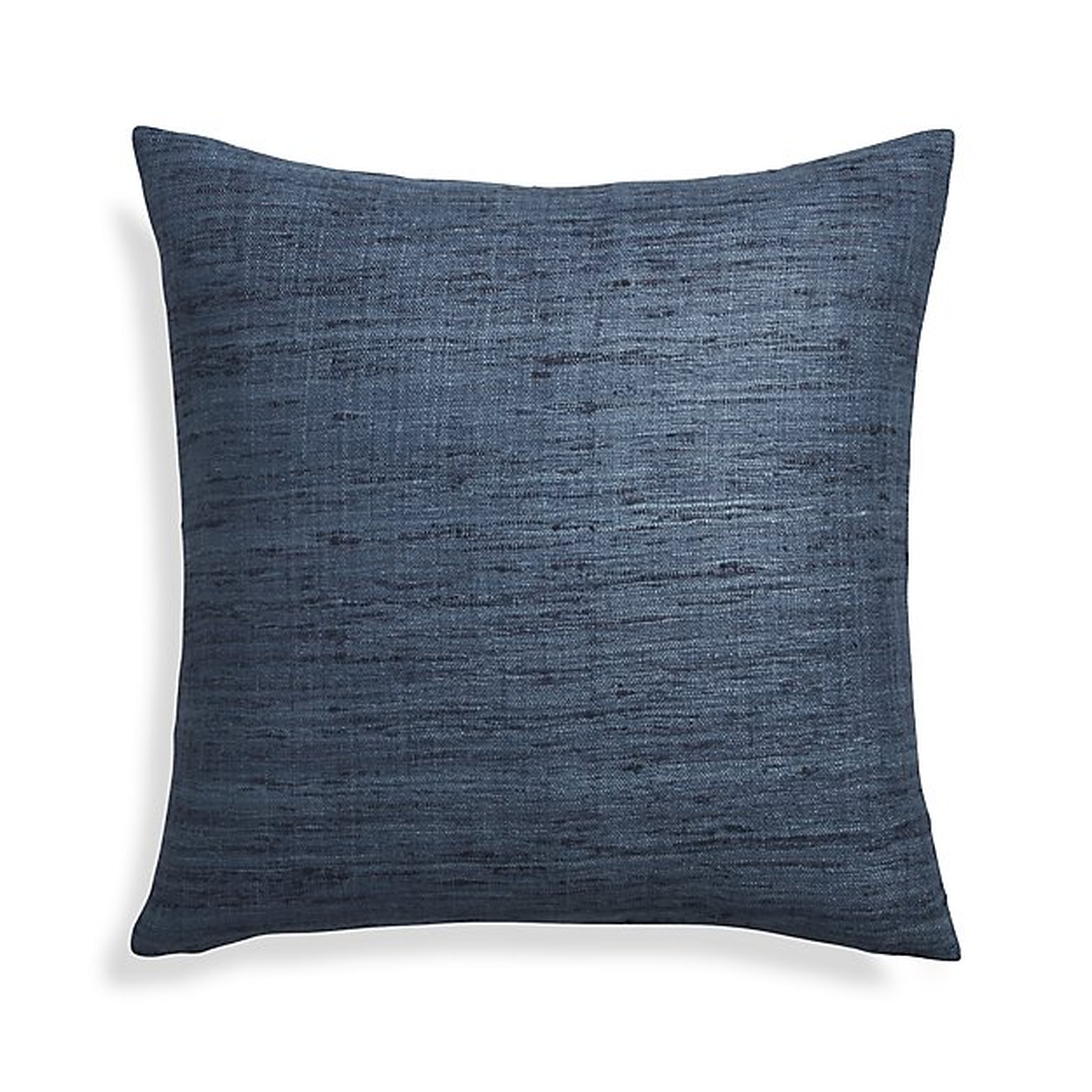 Trevino Delfe Pillow with Down-Alternative Insert, Blue, 20" x 20" - Crate and Barrel