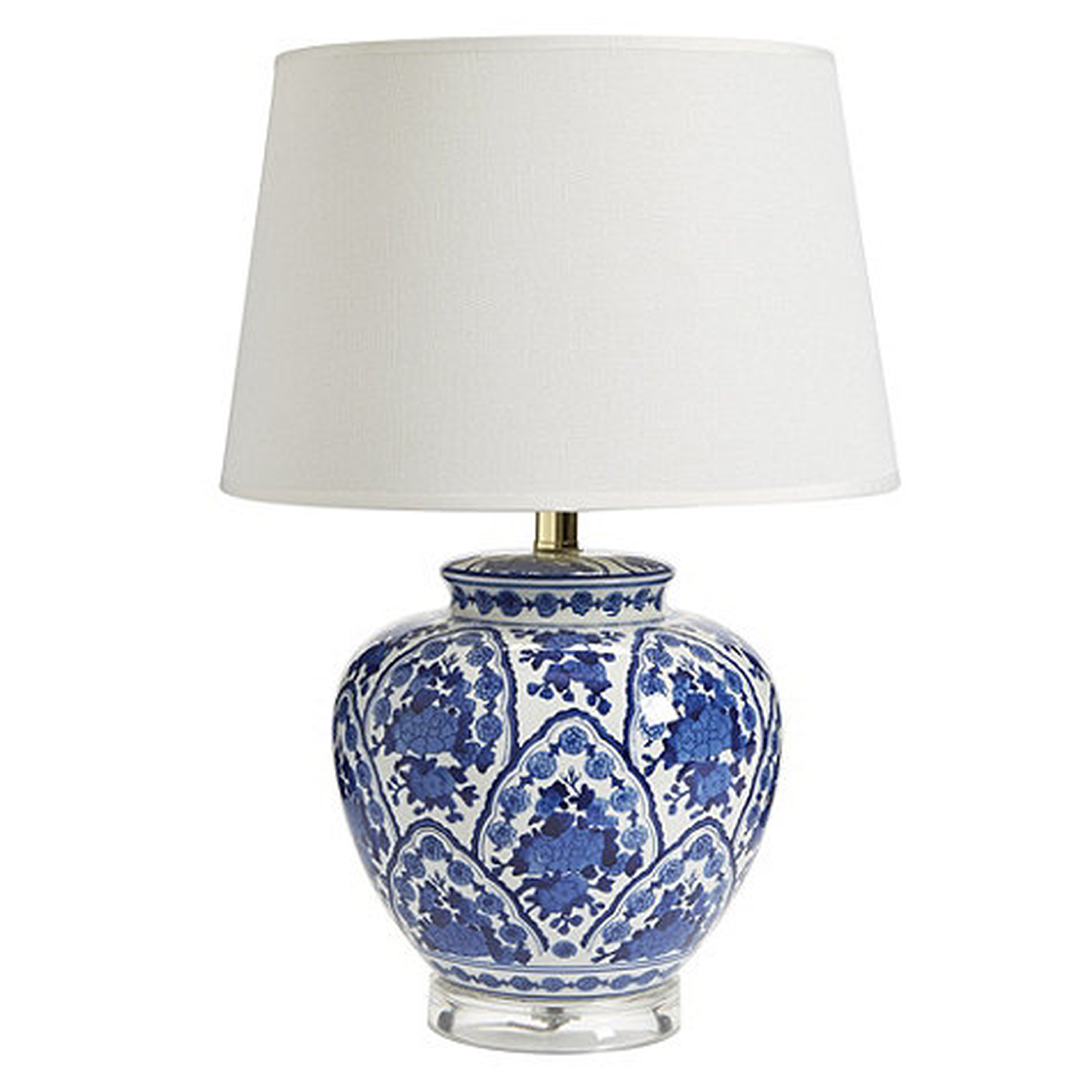 Blue & White Round Table Lamp - Ballard Designs