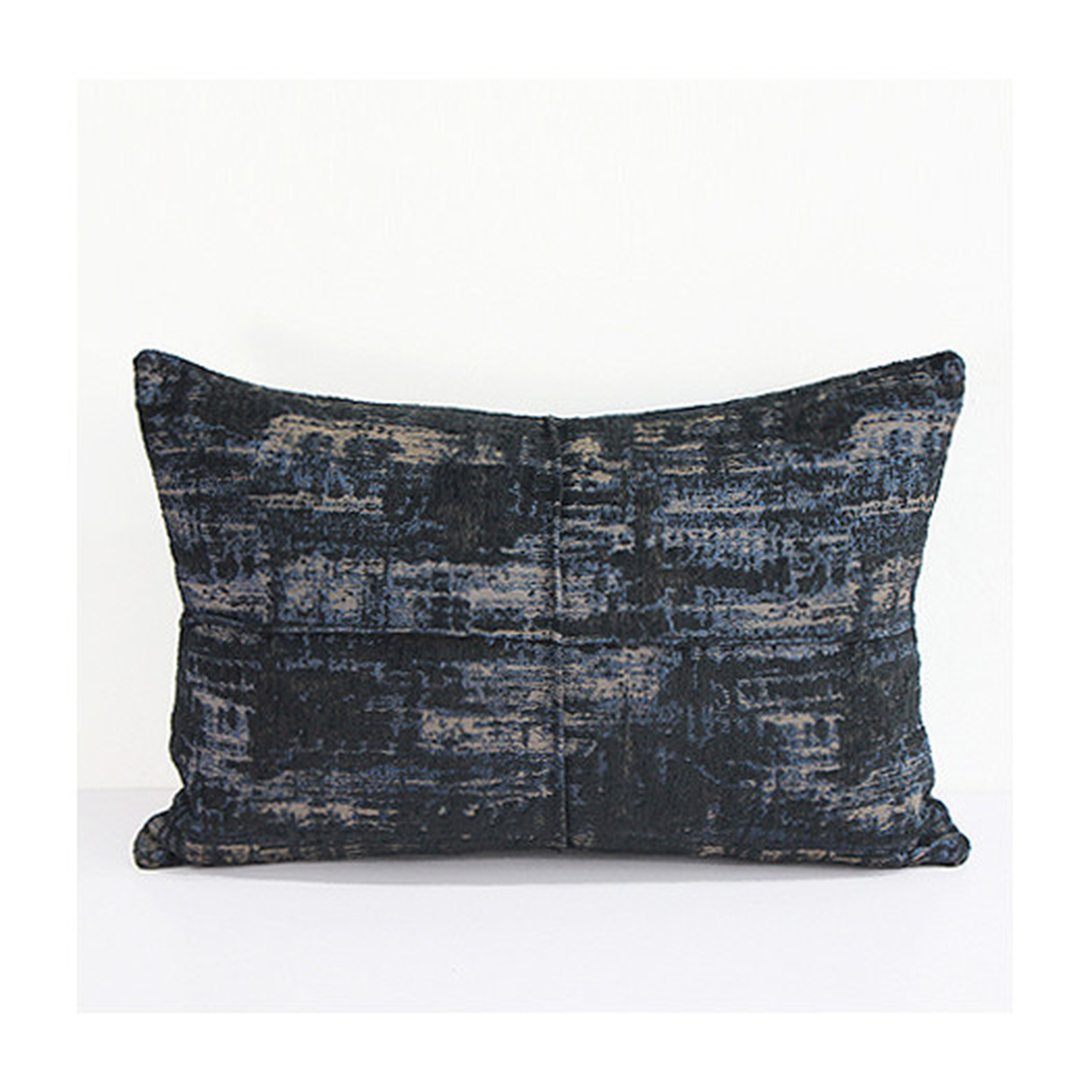 Luxury Chenille Lumbar Pillow - Blue  - Insert Included - AllModern