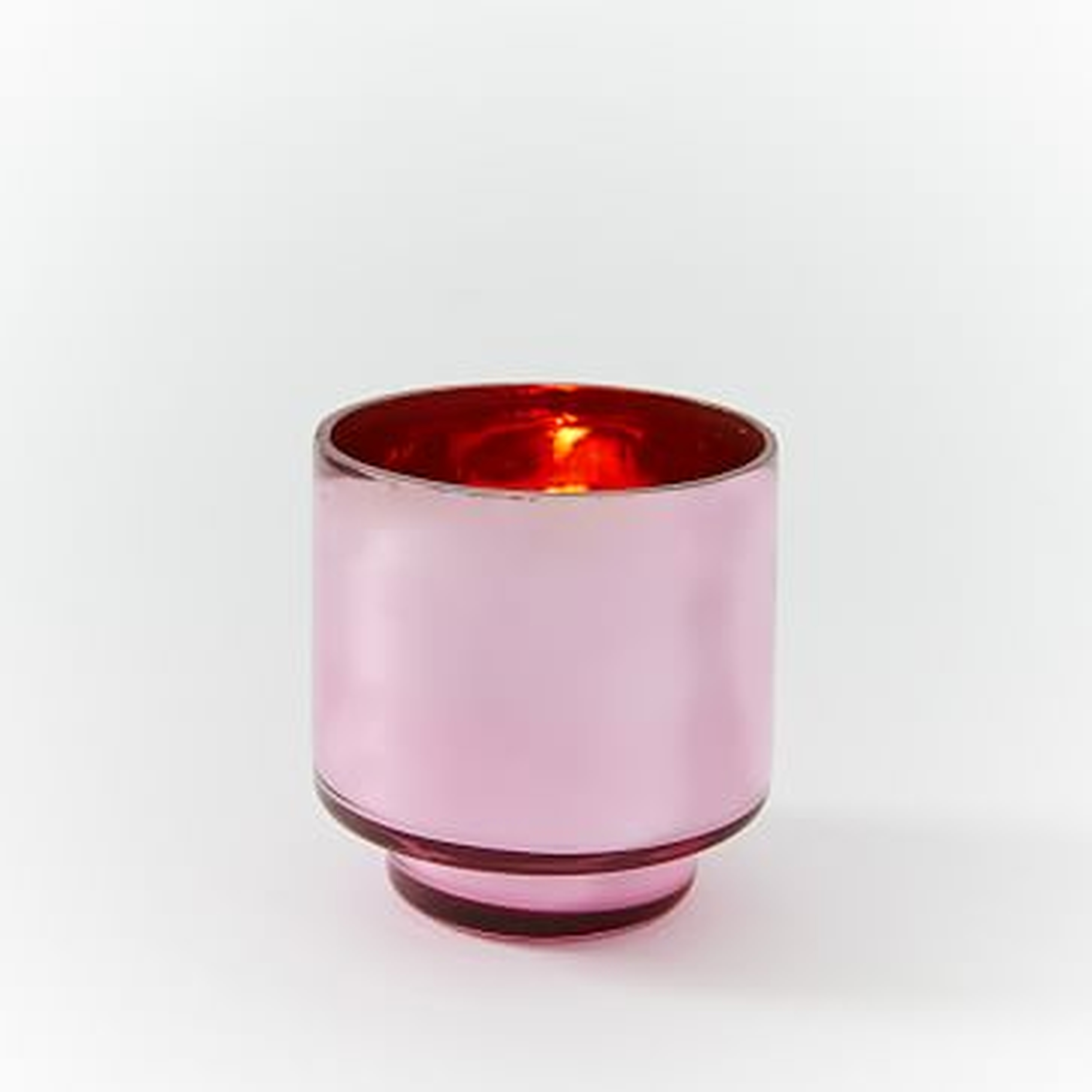Colored Mercury Candleholder, Votive, Hot Pink - West Elm