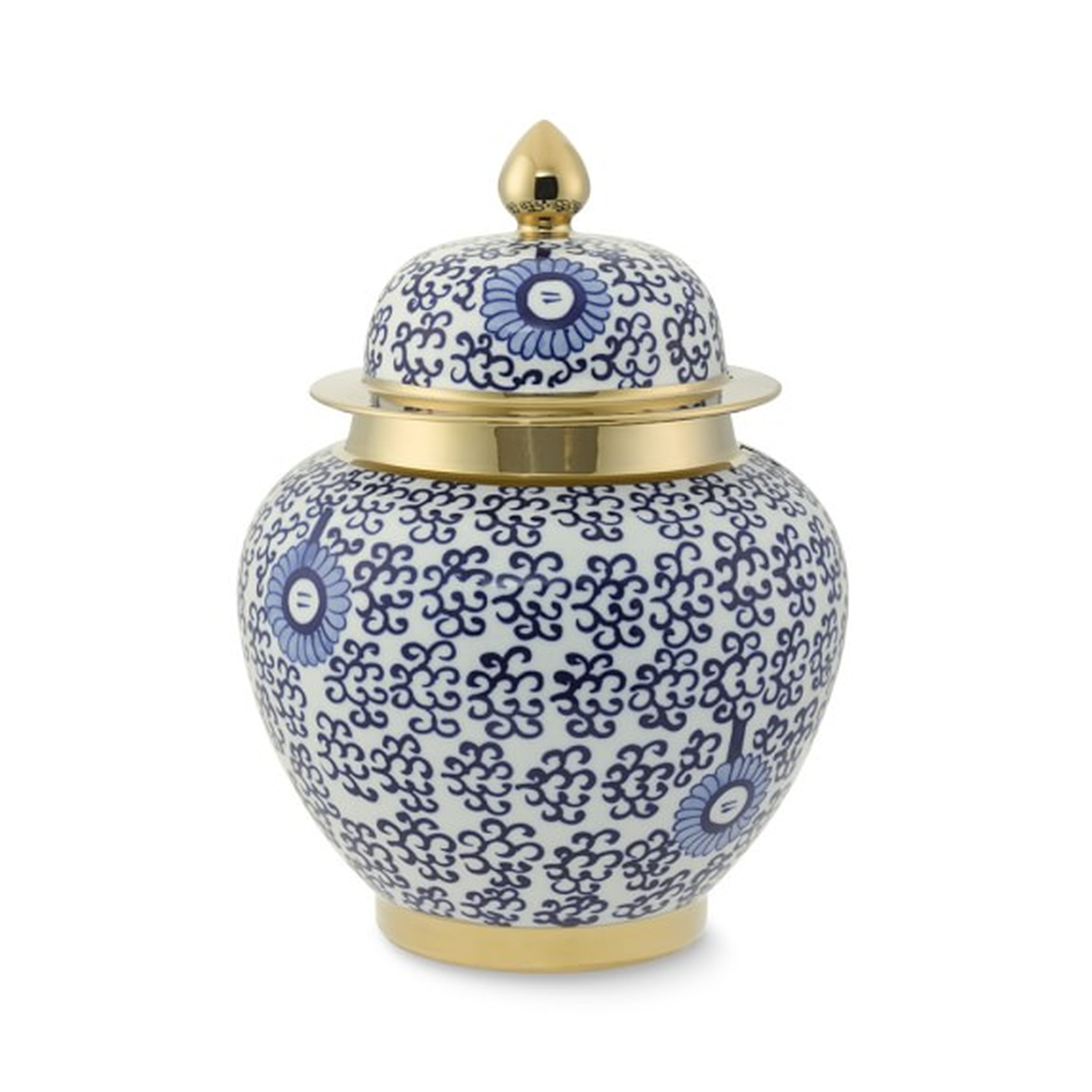 Ginger Jar with Gold Detail - Williams Sonoma Home