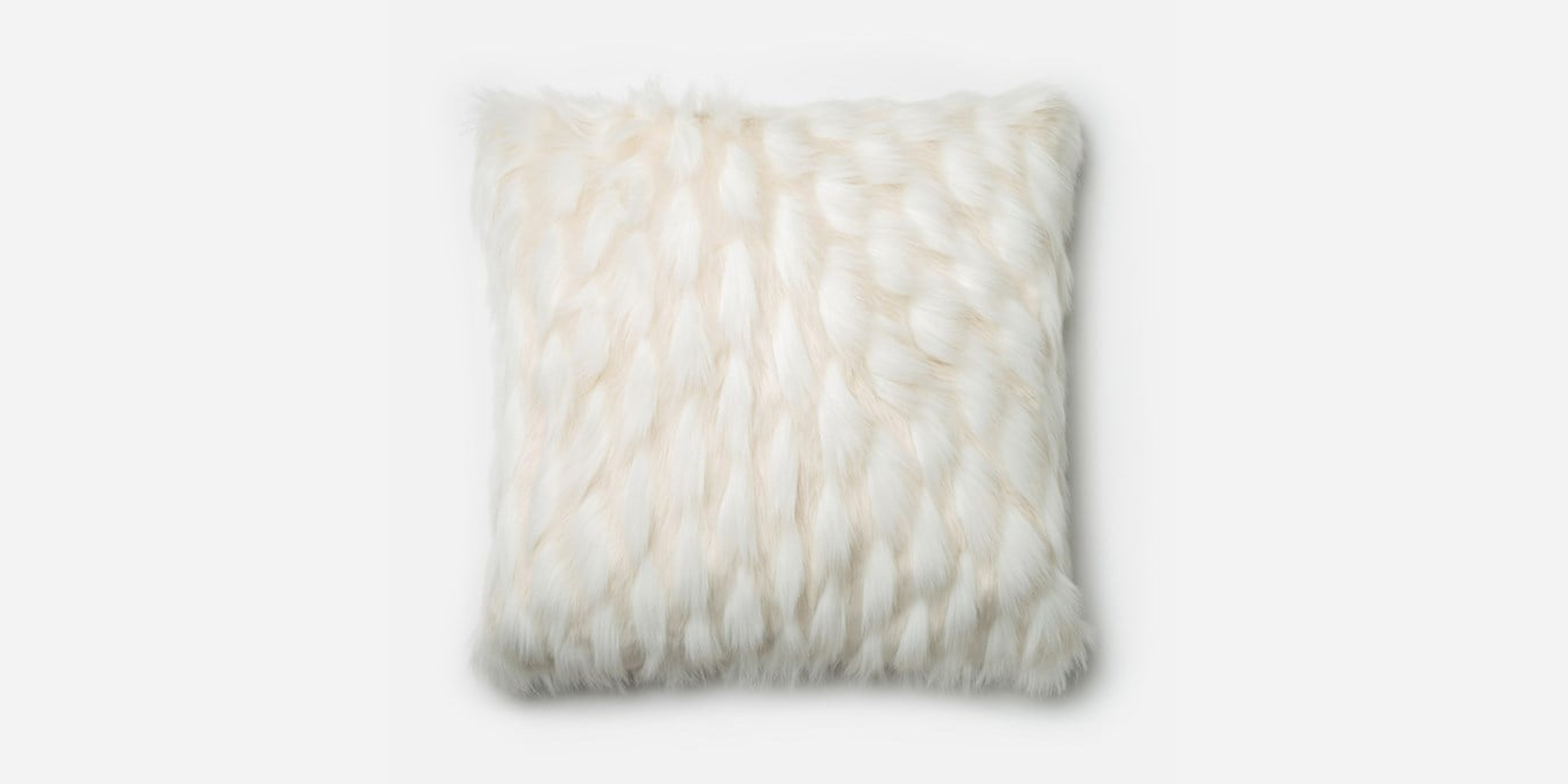 Loloi Pillows P0265 White 22" x 22" Cover w/Poly - Loloi Rugs