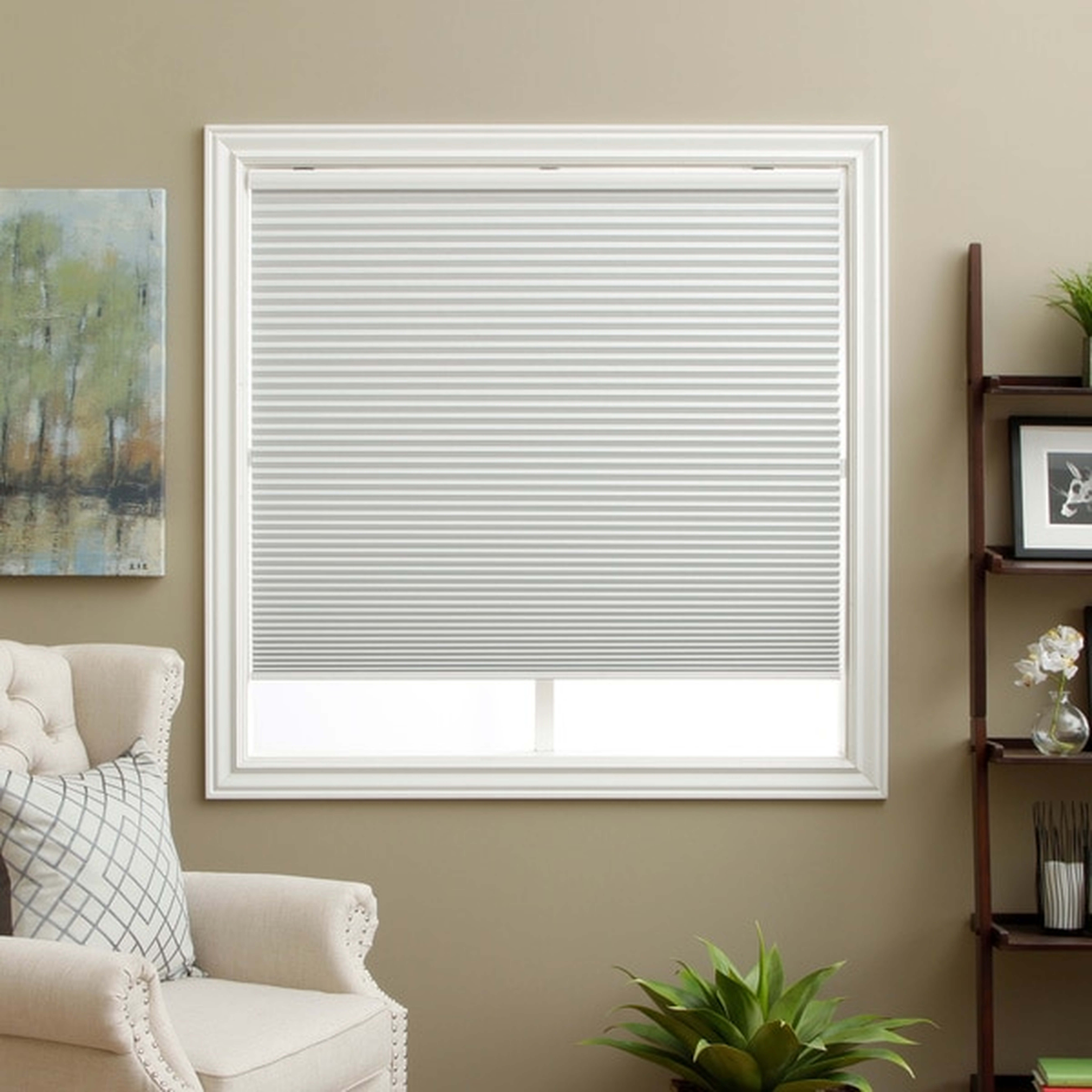 Honeycomb White Cell Blackout Cordless Cellular Shades - 40"W x 72"L - Overstock