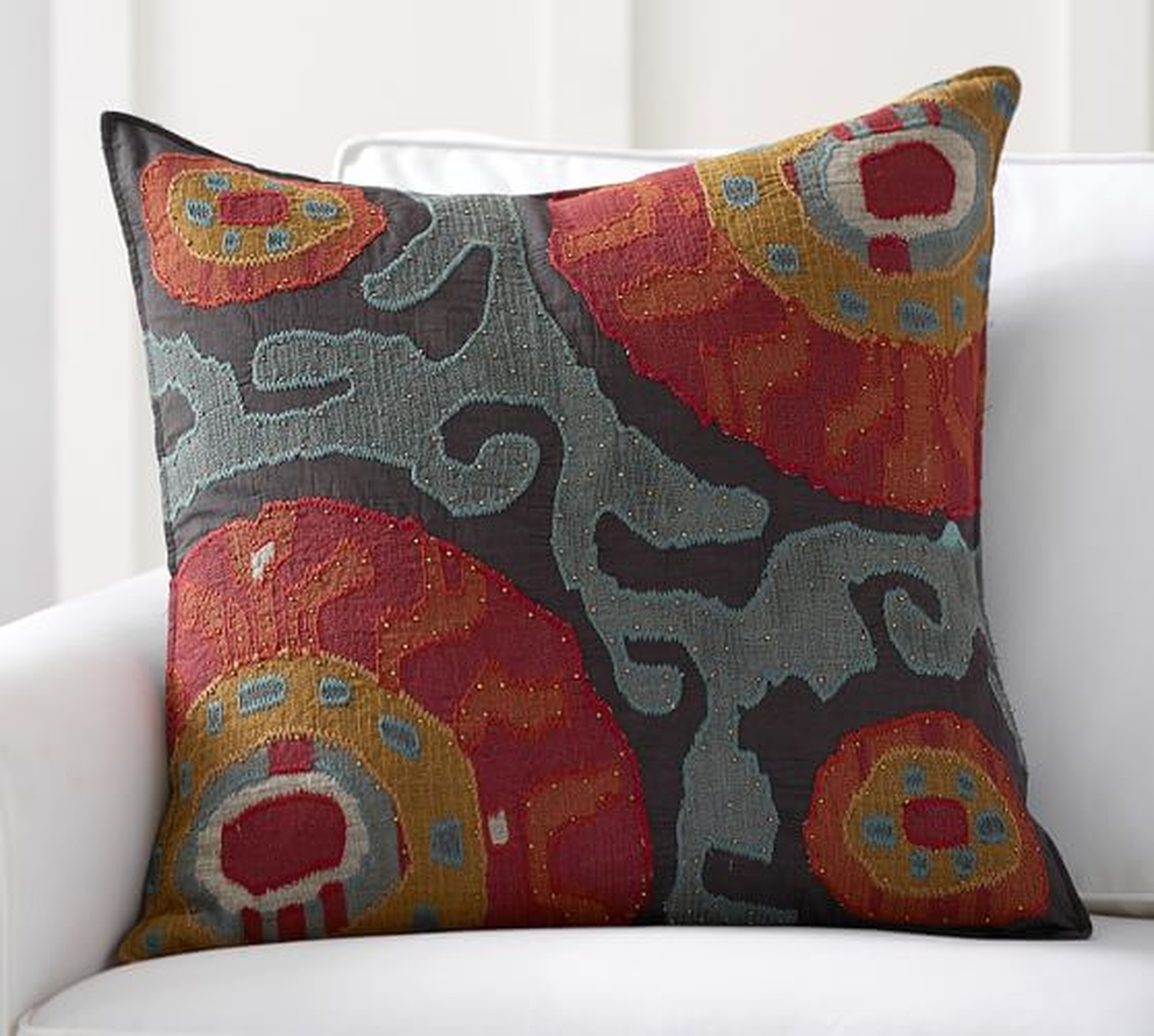 Houston Cropped Suzani Pillow Cover - Insert sold separately - Pottery Barn