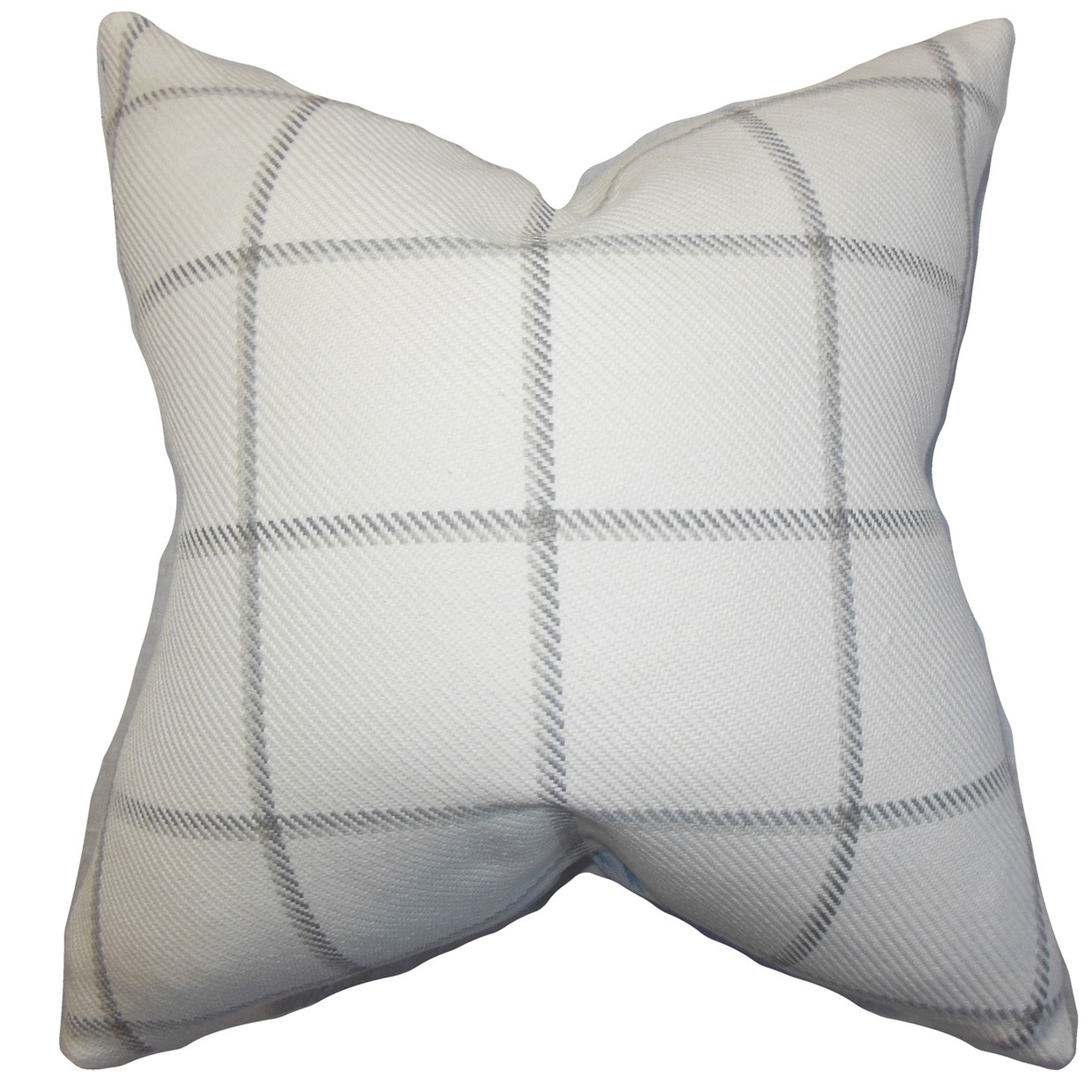 Wilmie Plaid Pillow - 20" x 20" - Down insert - Linen & Seam