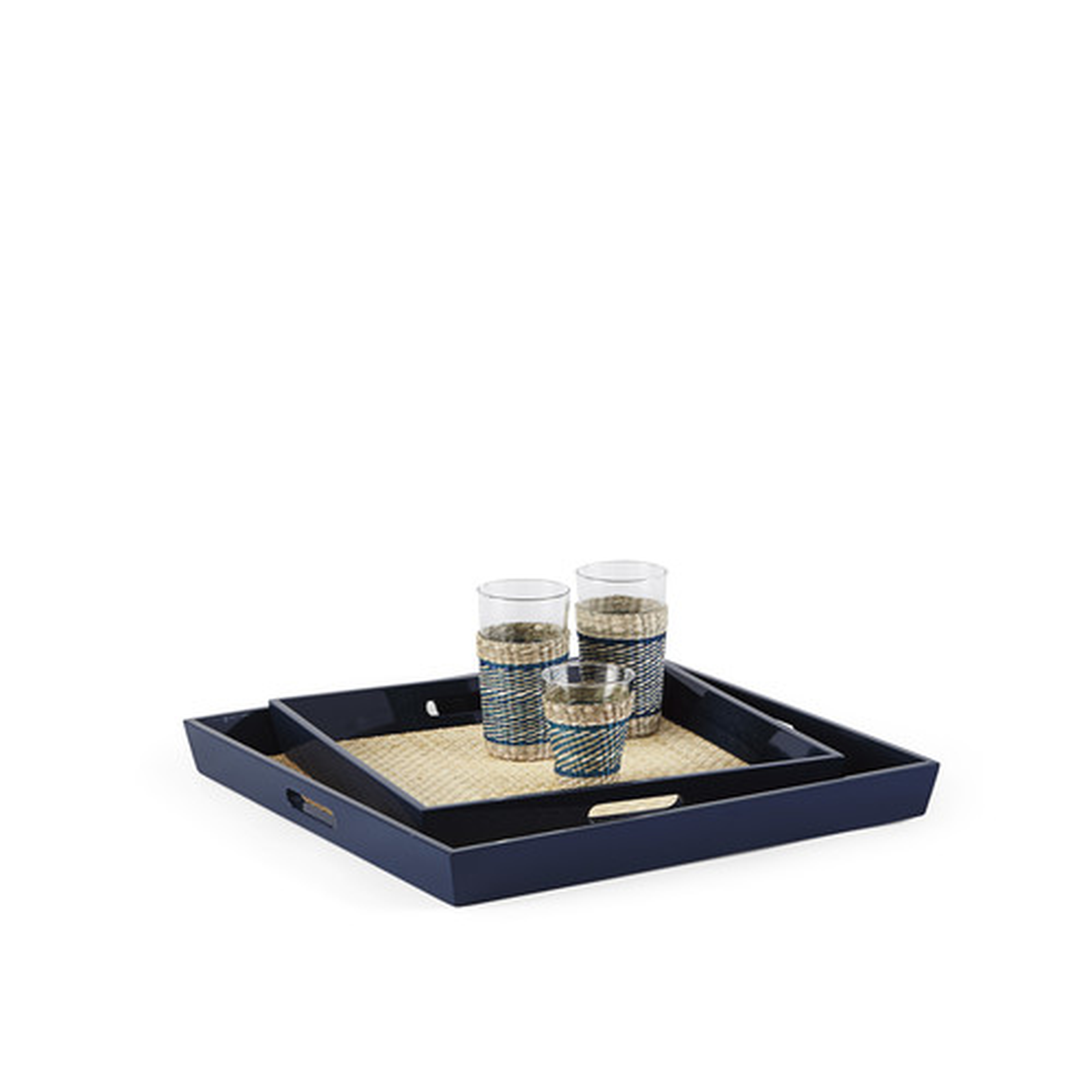 Lacquer Rattan Tray - Serena and Lily
