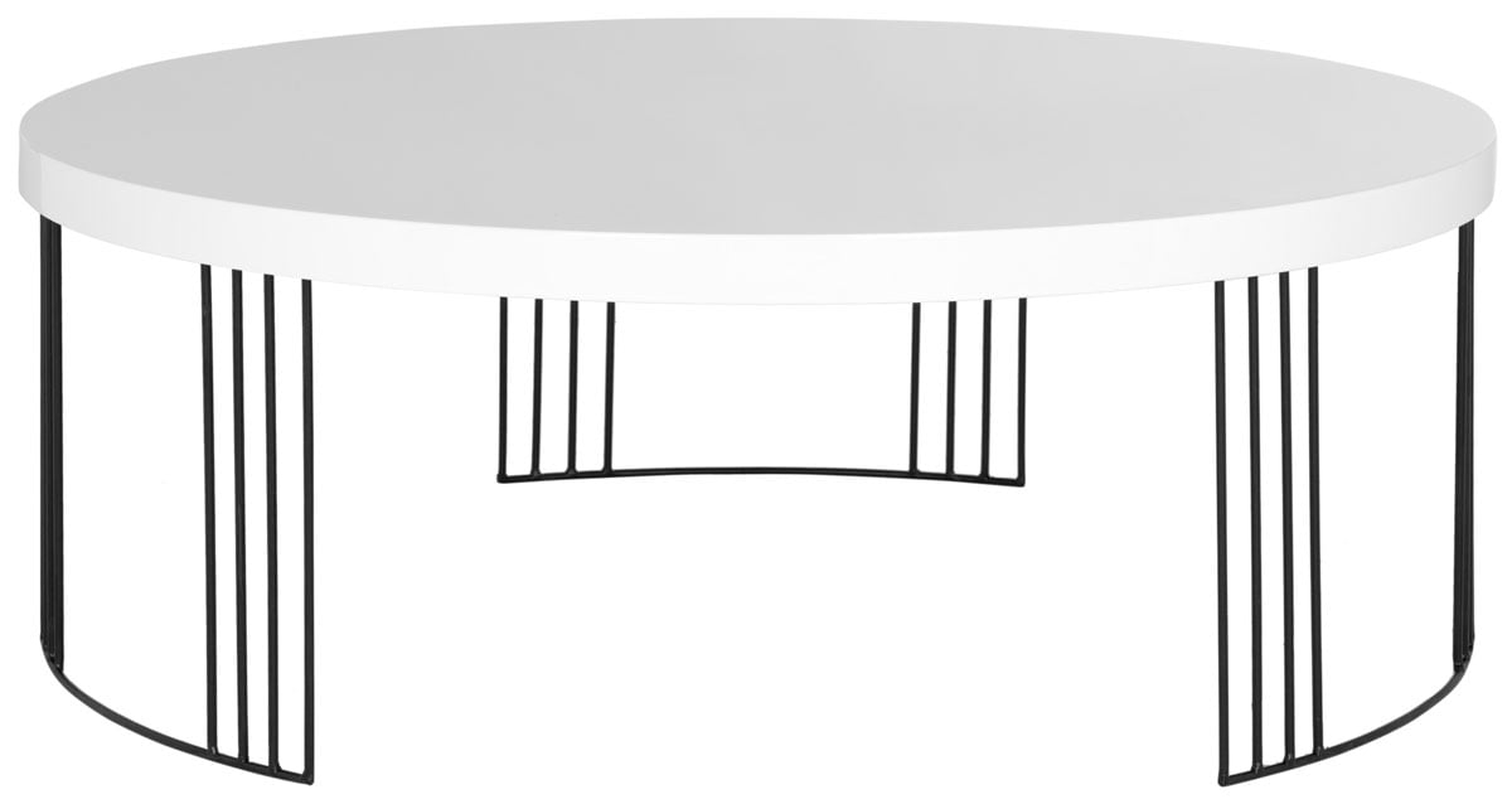 KEELIN MID CENTURY SCANDINAVIAN LACQUER COFFEE TABLE - Safavieh