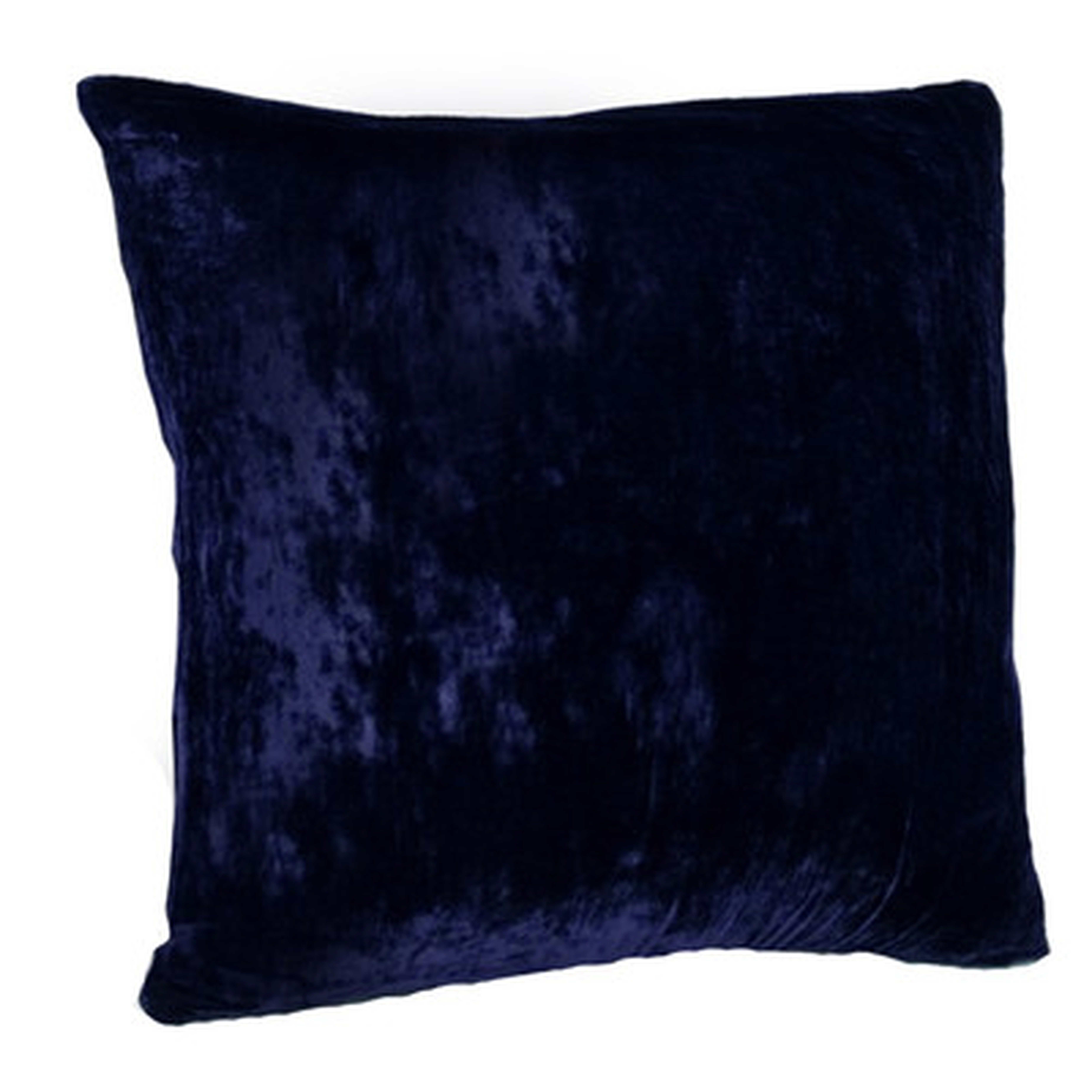 Vintage Triple Velvet Ultra Soft Throw Pillow - Midnight Blue - 16" x 16" - Polyester/Polyfill - Wayfair