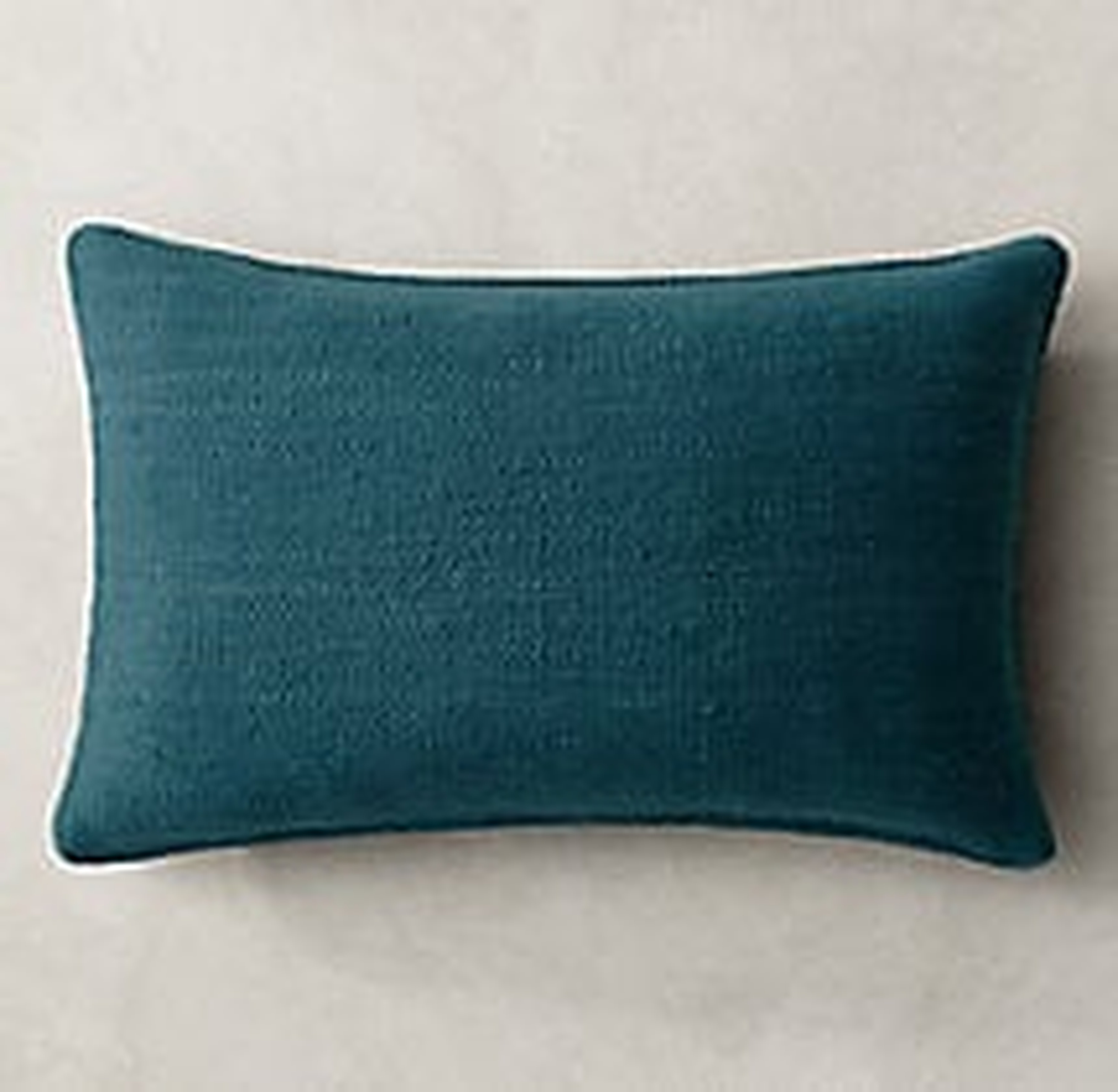 HEATHERED FLATWEAVE PILLOW COVER - LUMBAR - 13" X 21"- insert not included - RH