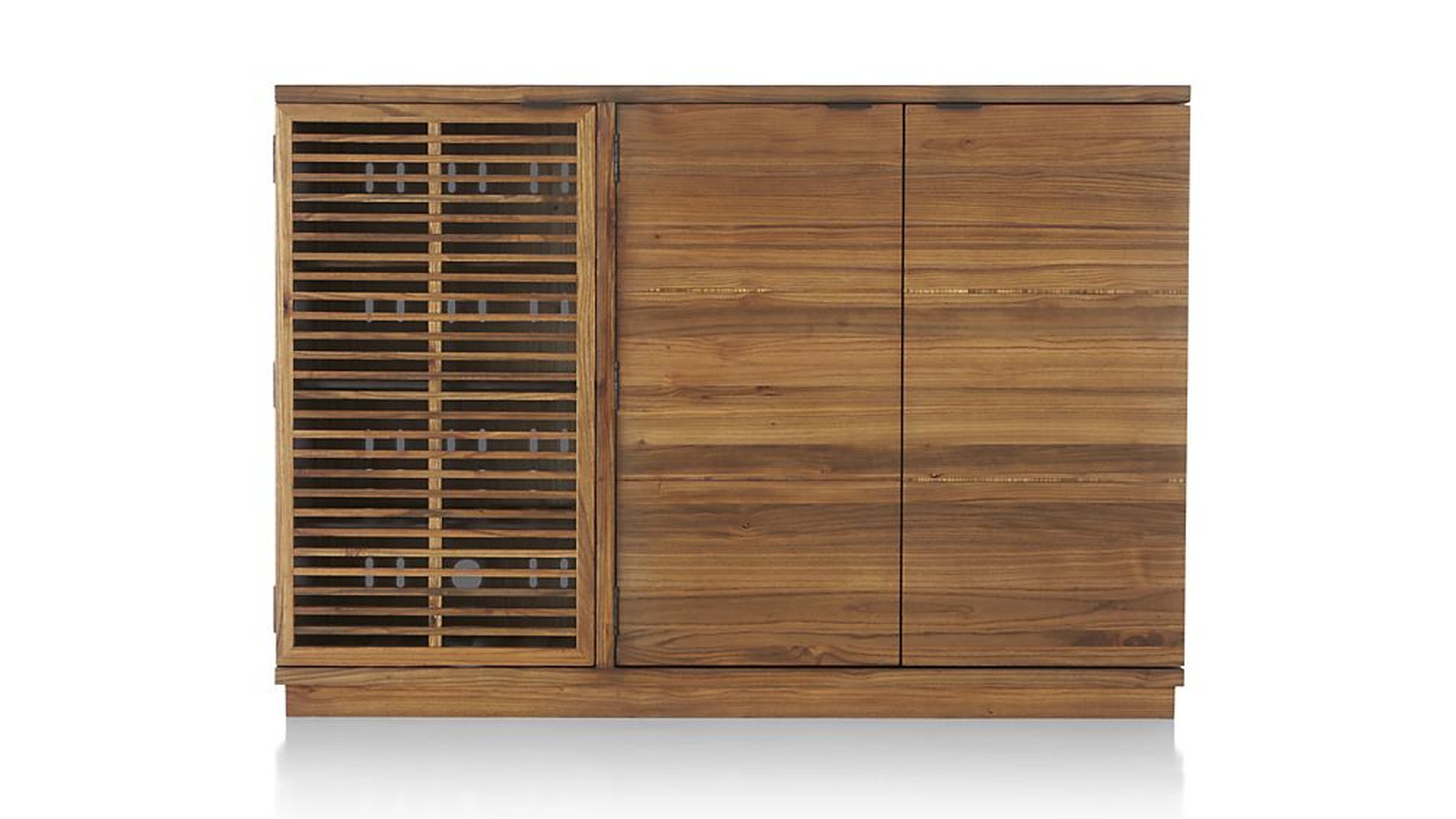 Marin Natural Large Bar/Media Cabinet - Crate and Barrel