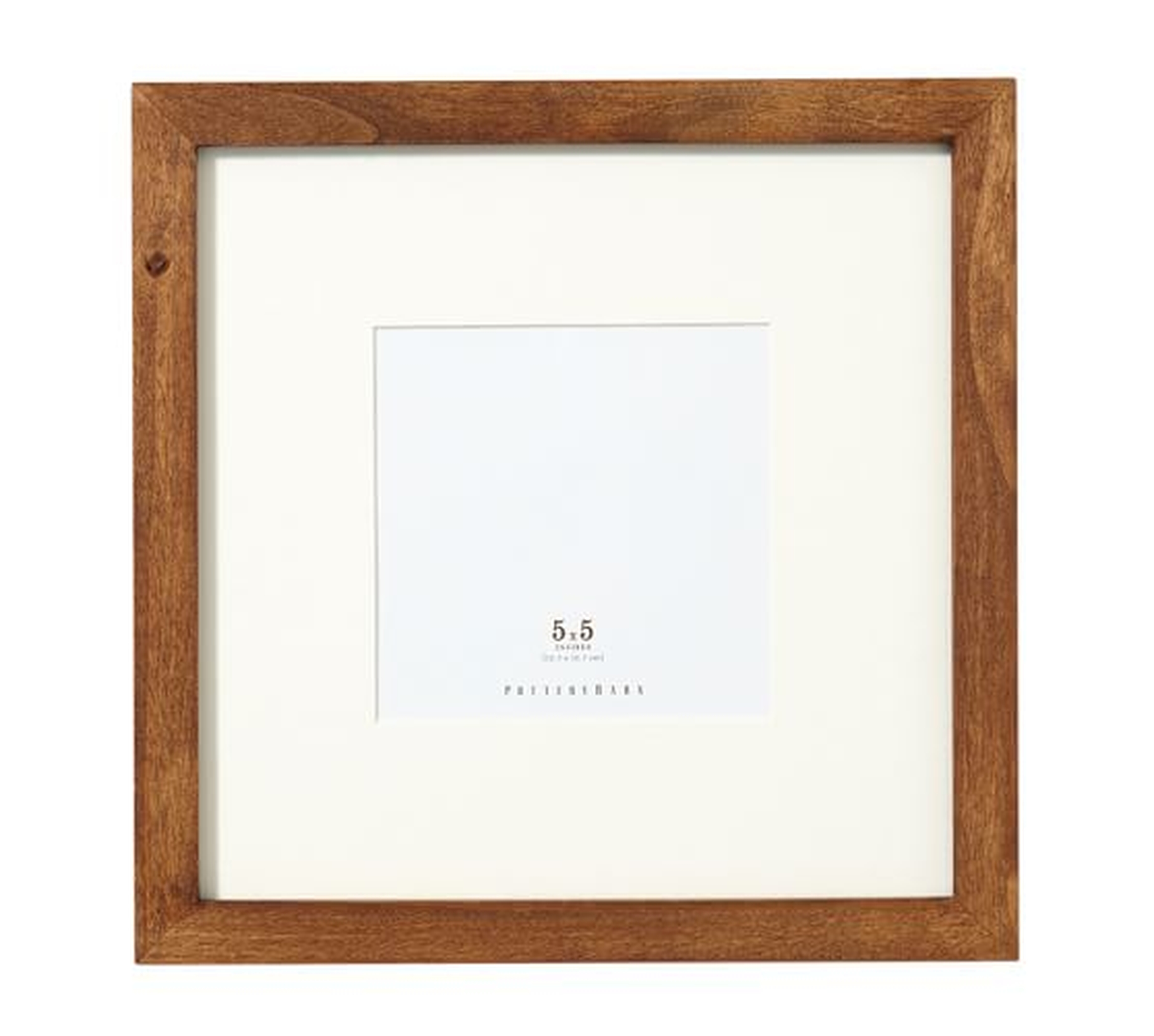 Wood Gallery Single Opening Frames - Rustic Wood - 5 x 5" Opening - Pottery Barn