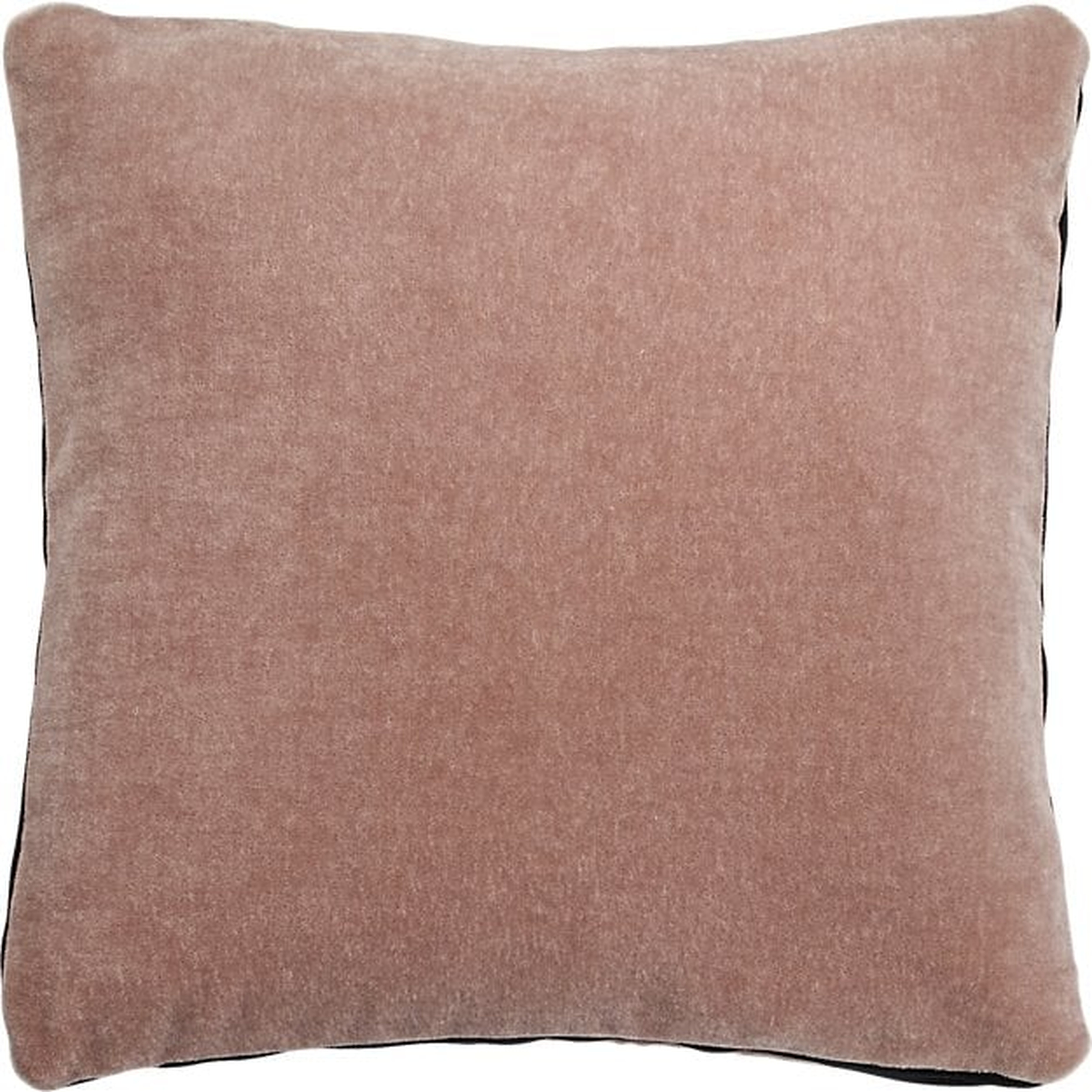 23" Mohair pink pillow - Down insert - CB2