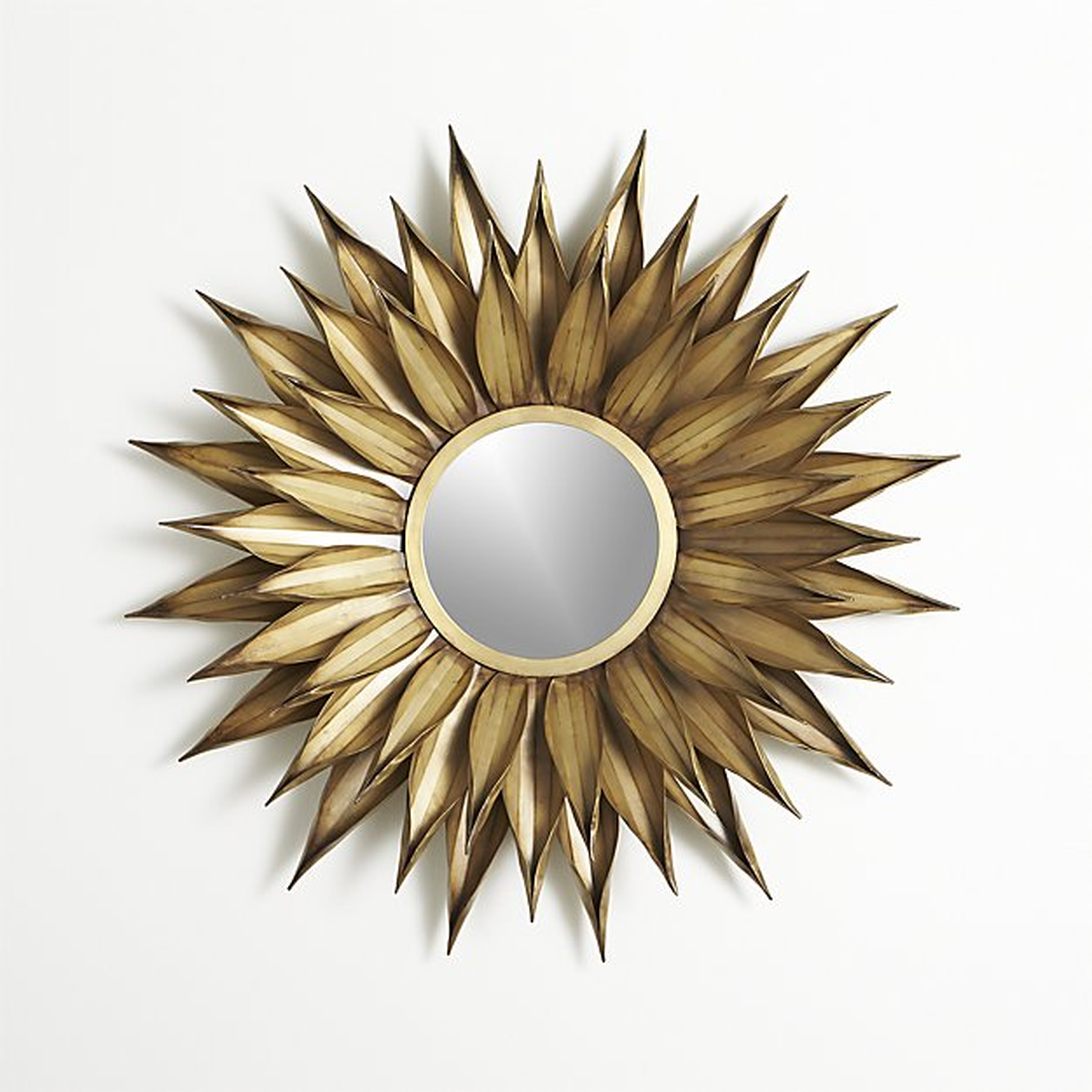 Sunflower Round Wall Mirror - Crate and Barrel