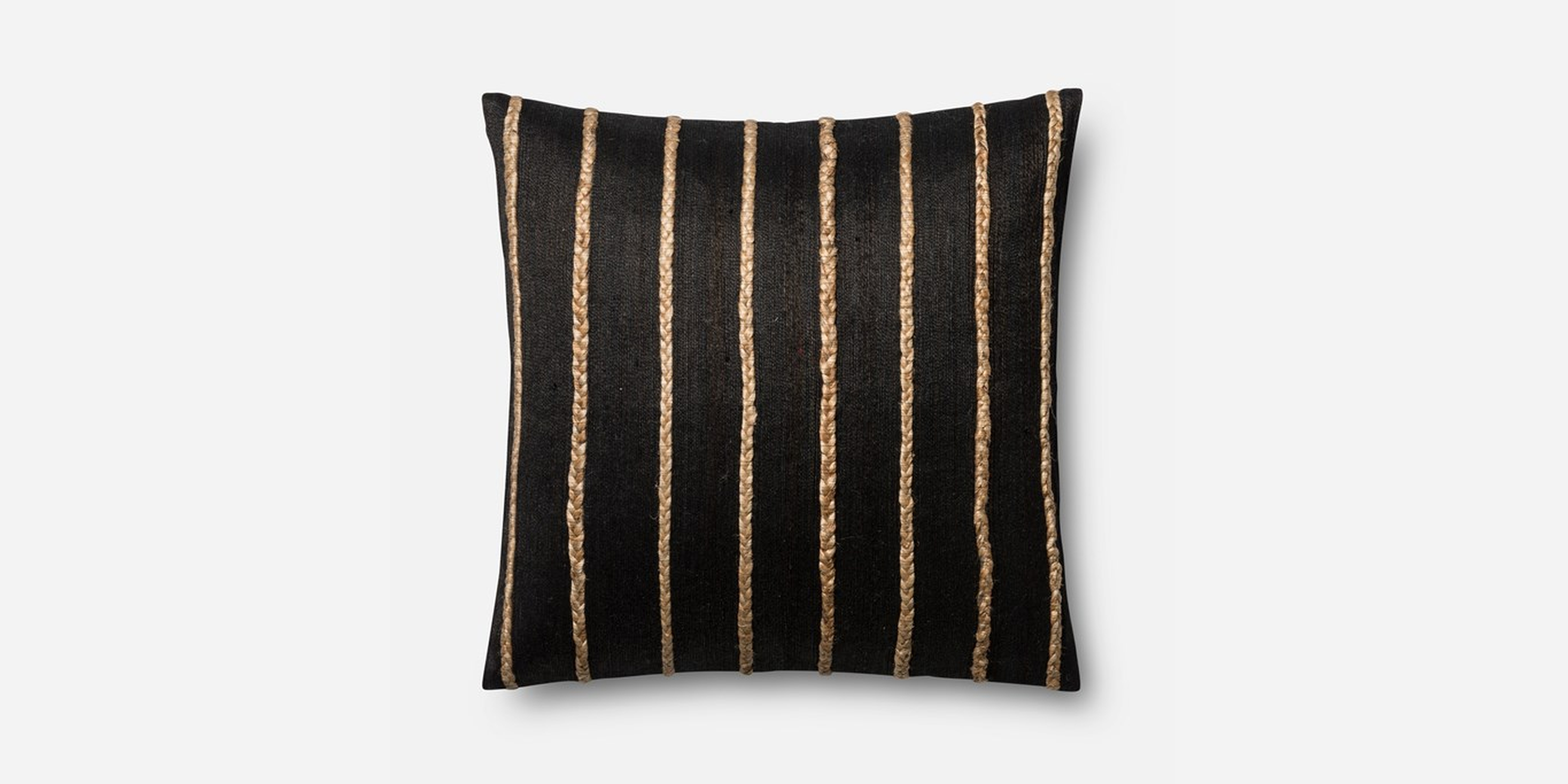P0443 Black Pillow - Polyester Insert - Loma Threads