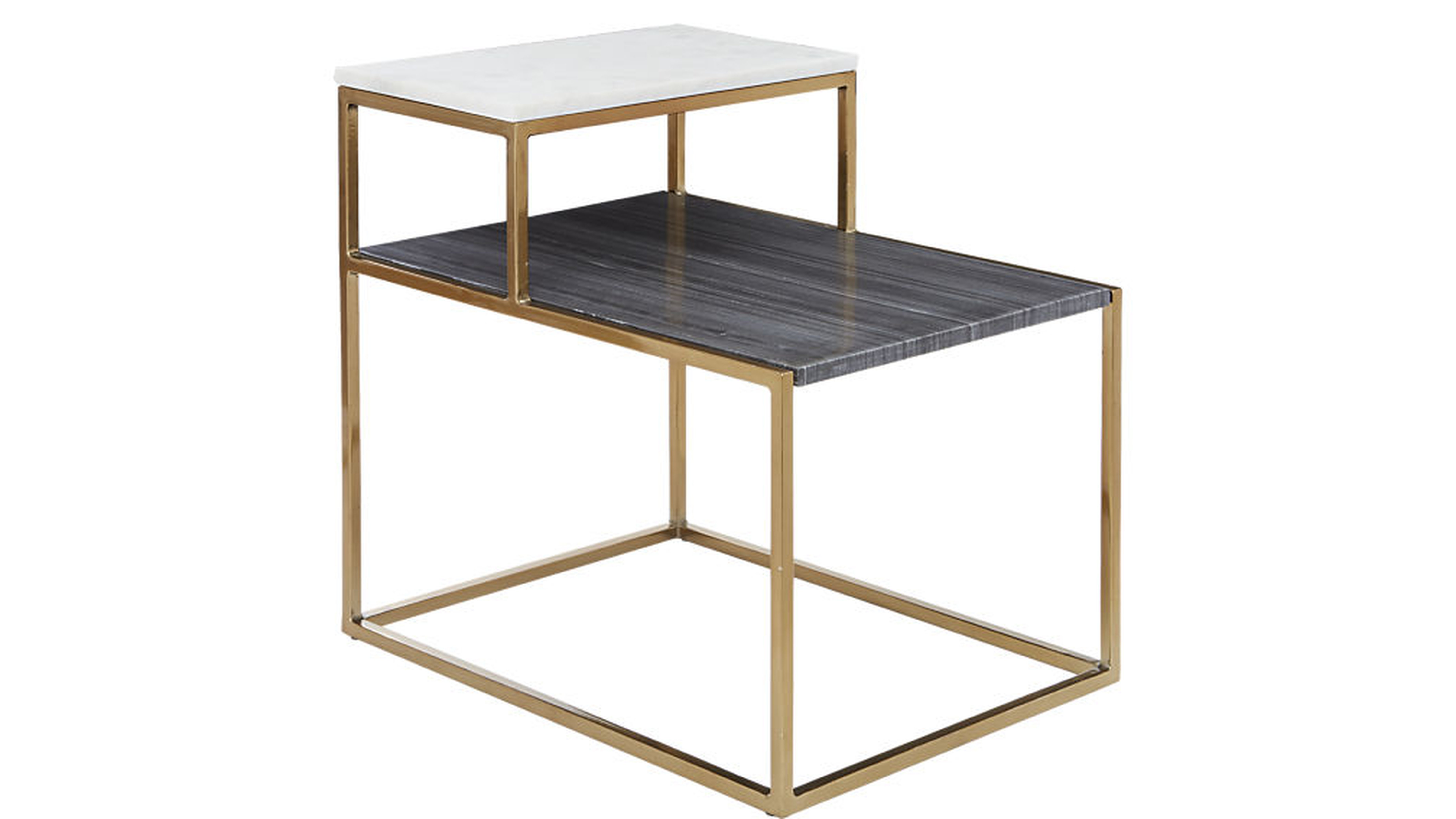 2 Tone Marble Side Table - CB2