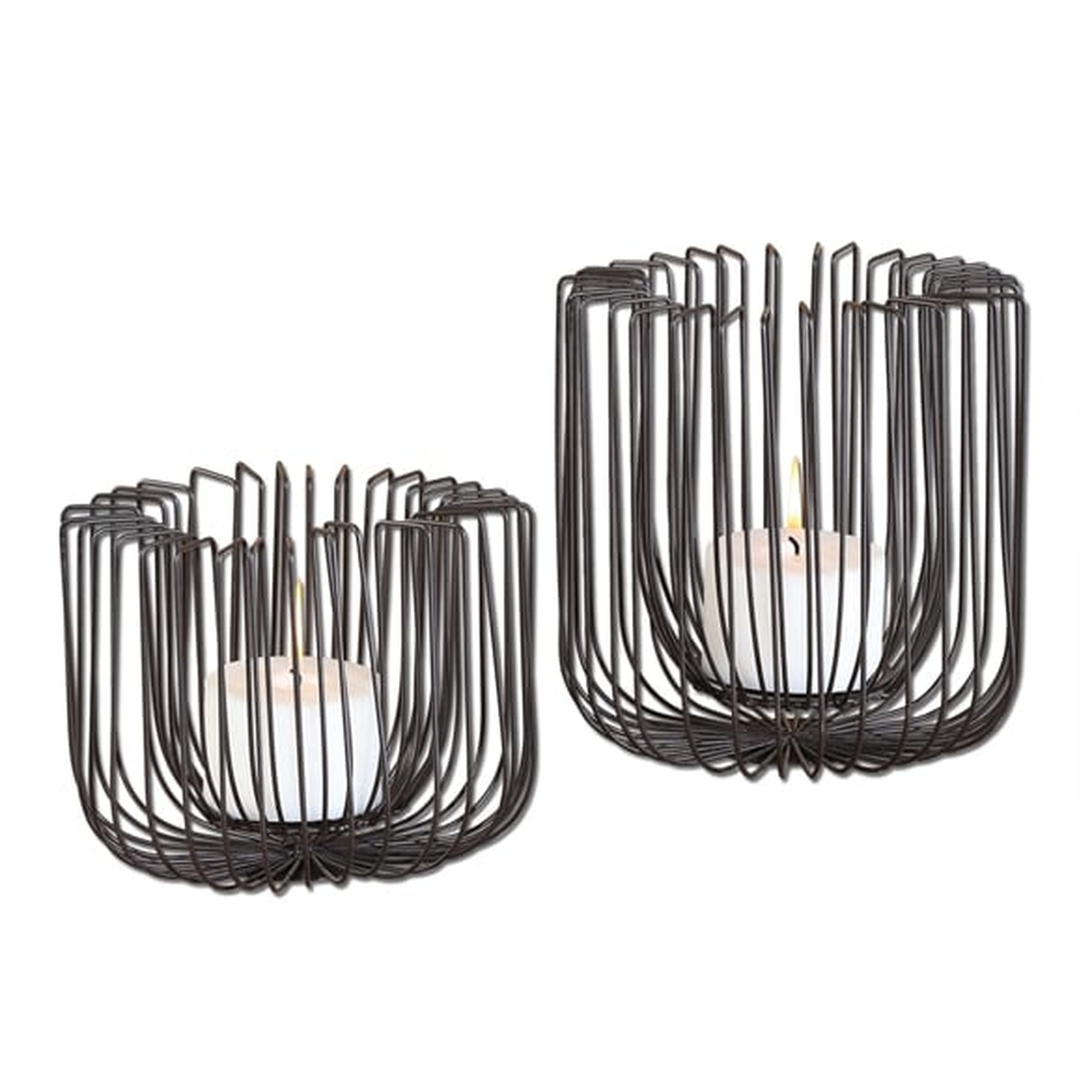 Flare, Candleholders, S/2 - Hudsonhill Foundry