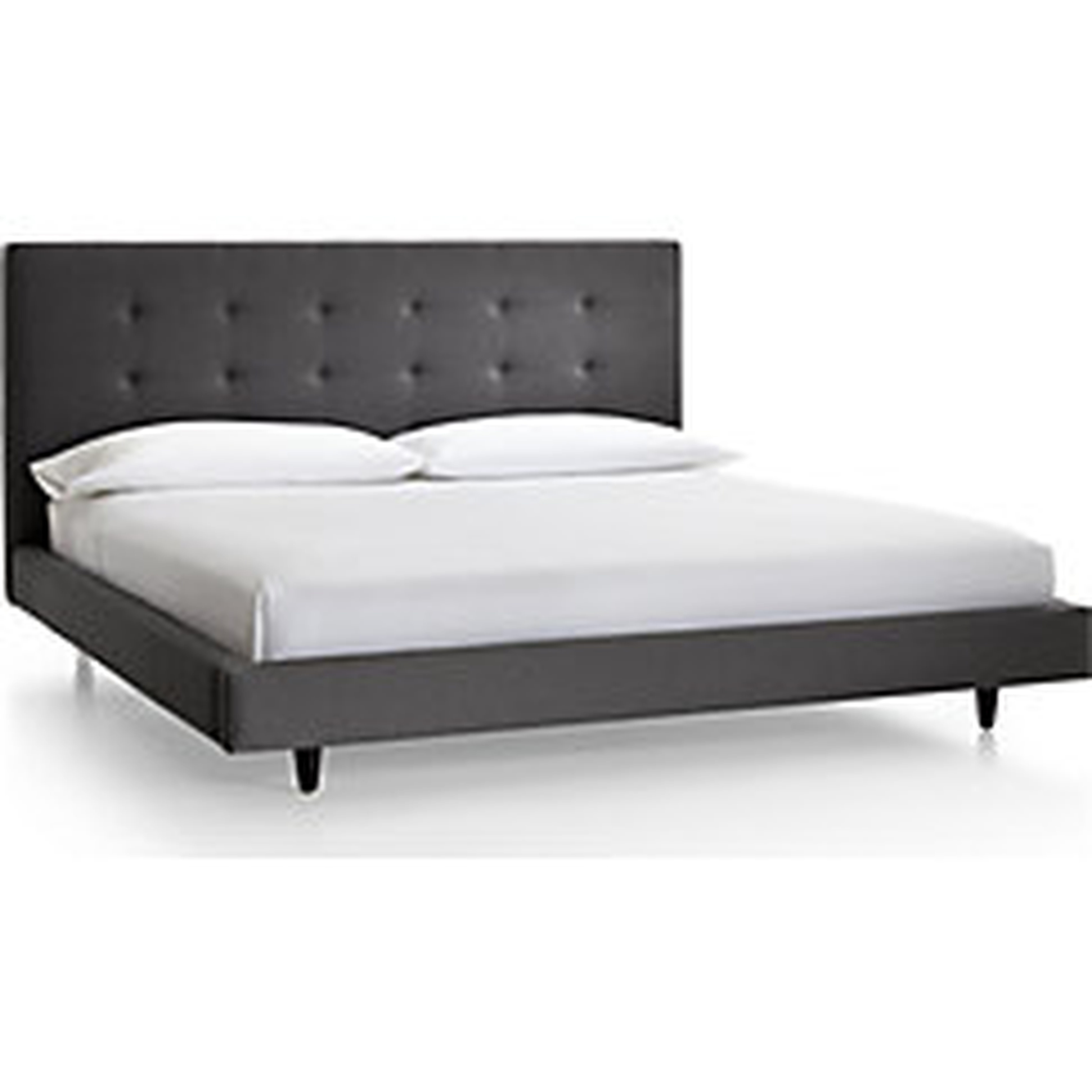 Tate Tall Upholstered King Bed. - Crate and Barrel