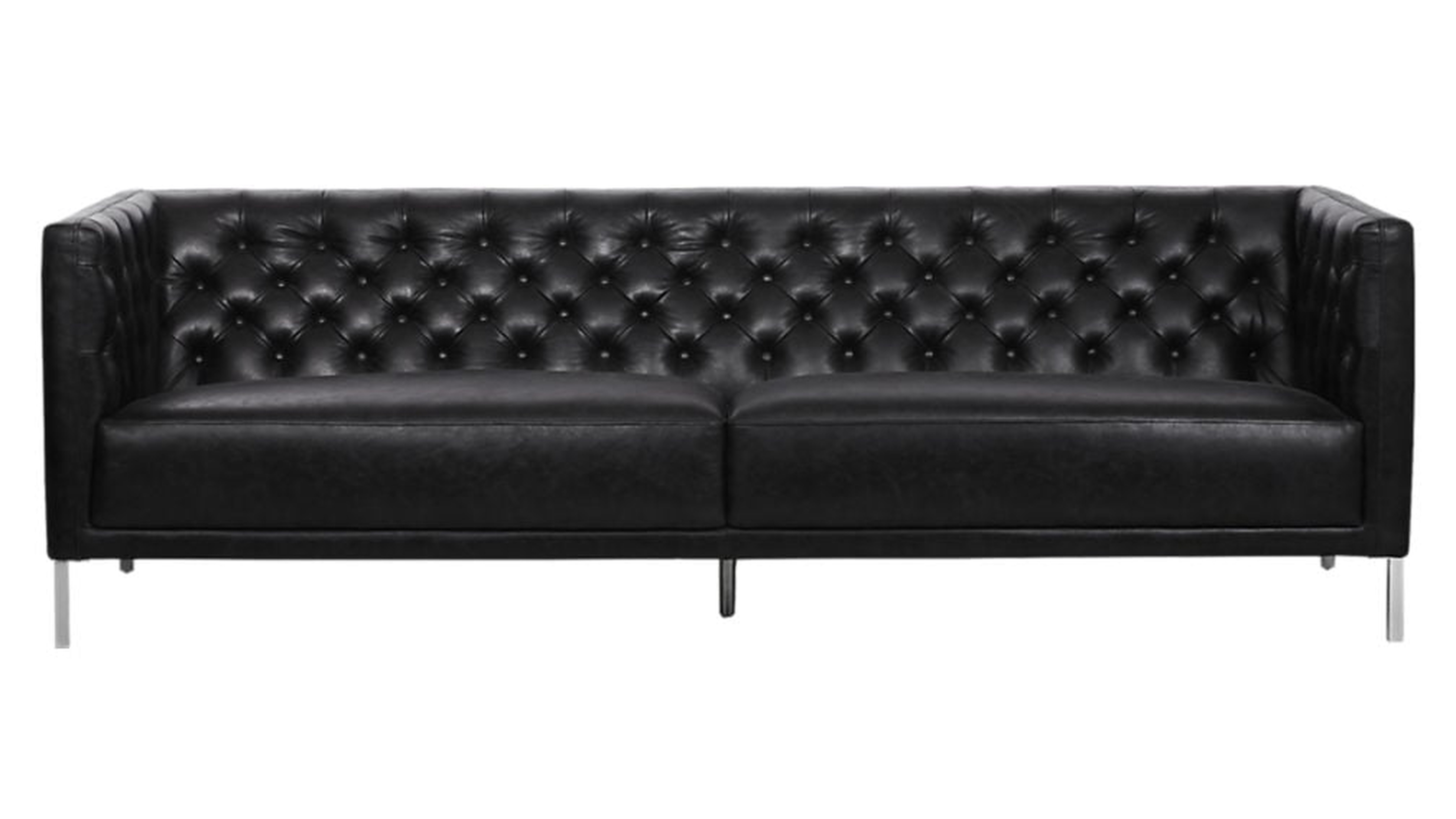 savile leather sofa - CB2