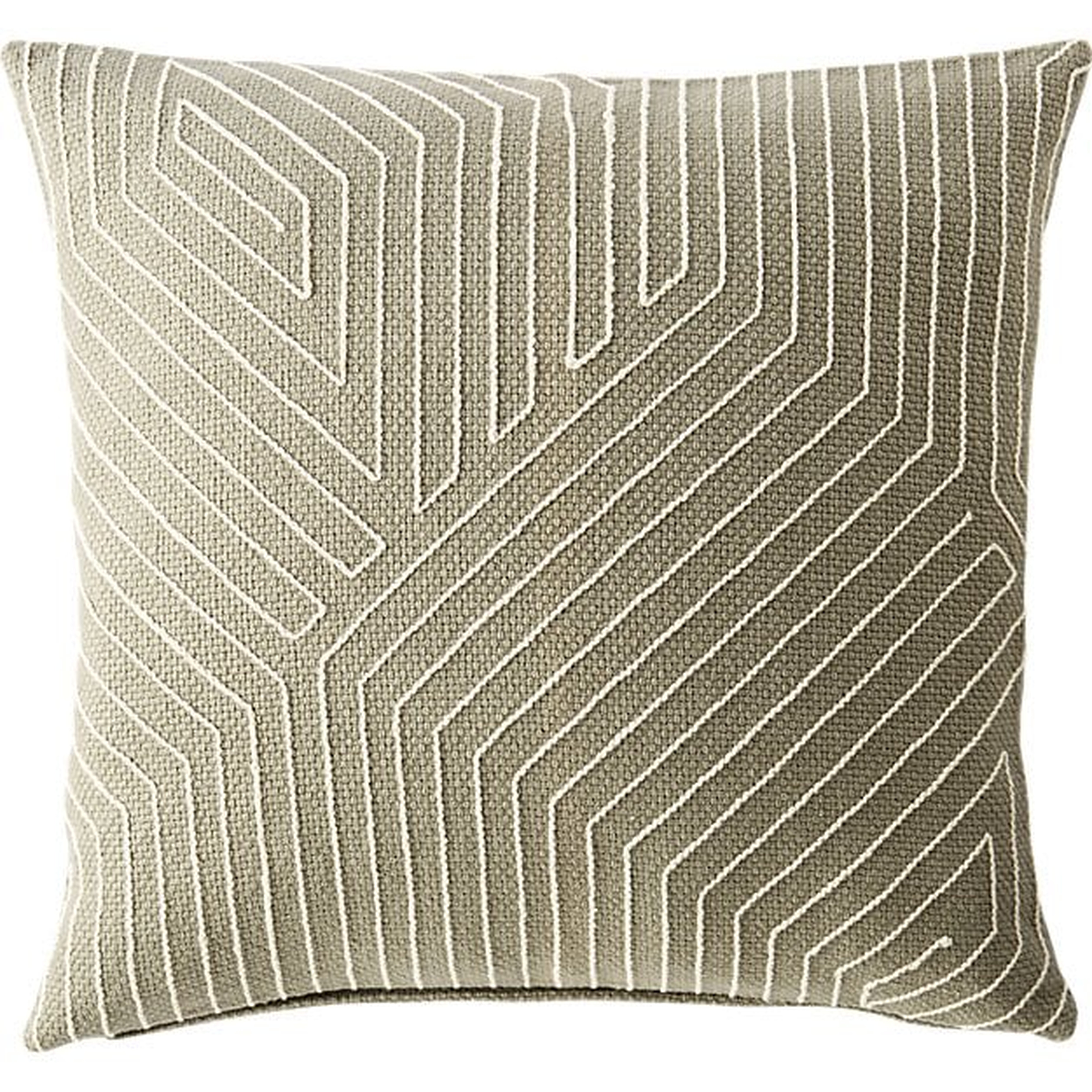 network 18" pillow with feather-down insert - CB2