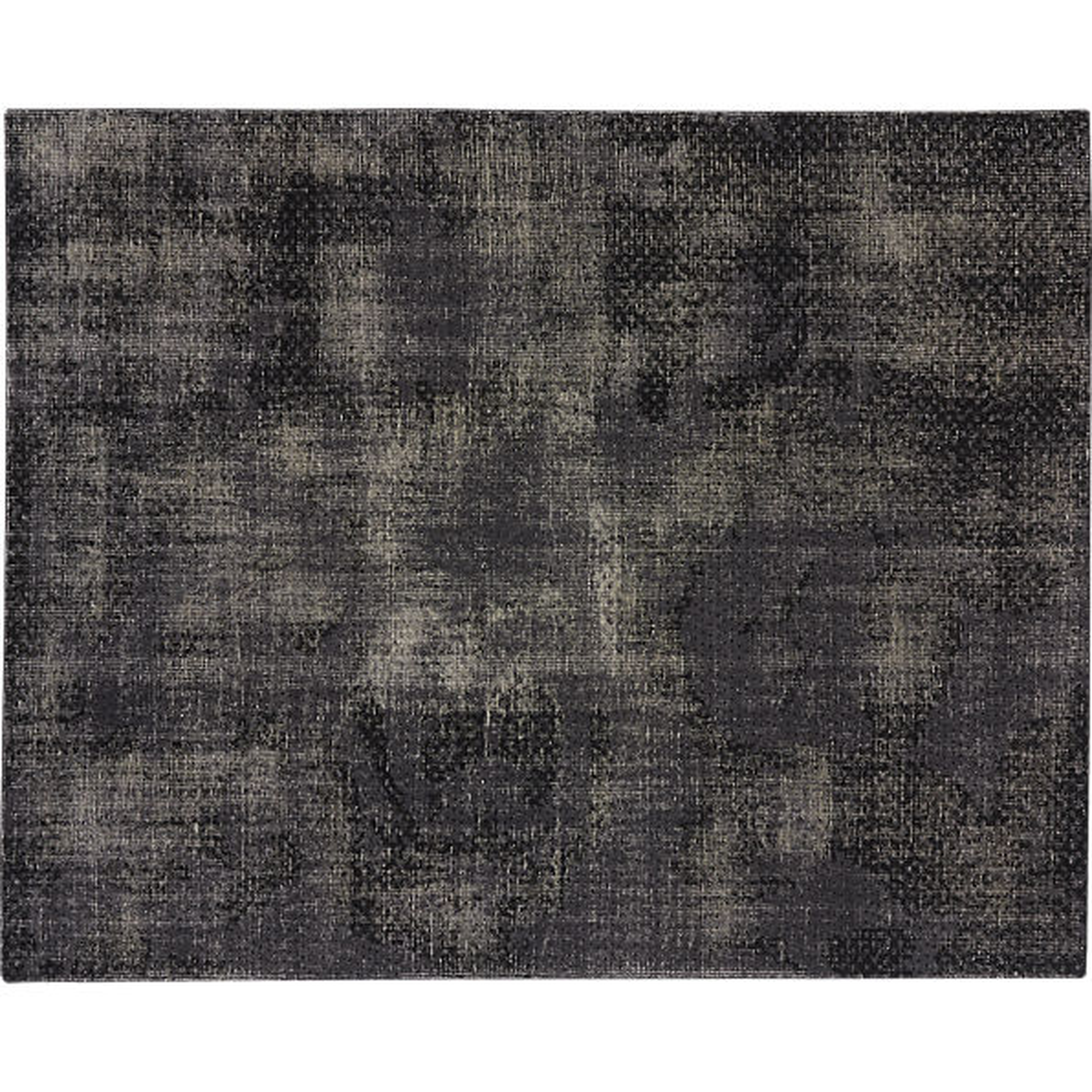 the hill-side disintegrated floral grey rug - CB2