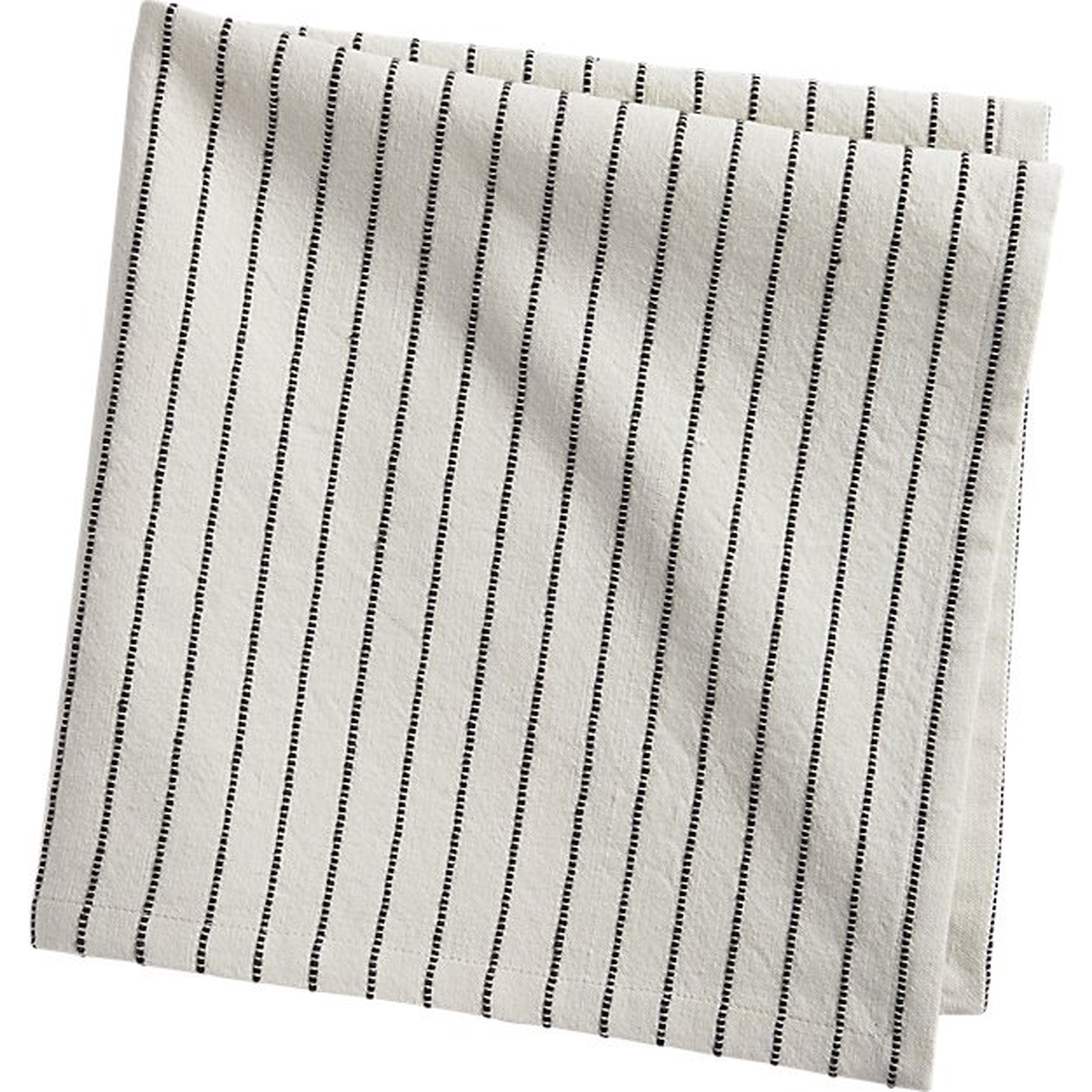 Pinstripe black napkin - CB2