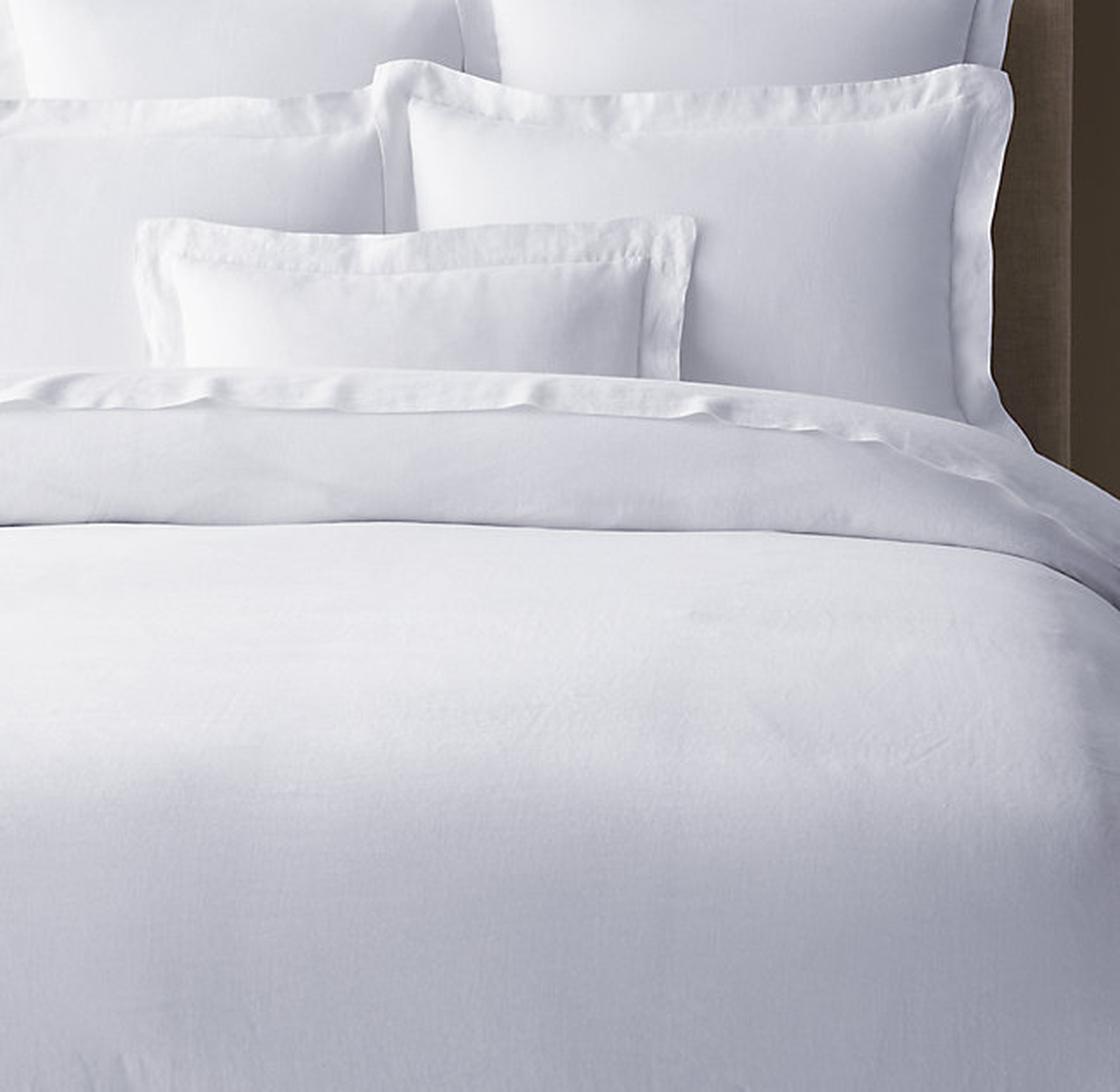 STONEWASHED BELGIAN LINEN DUVET COVER - RH