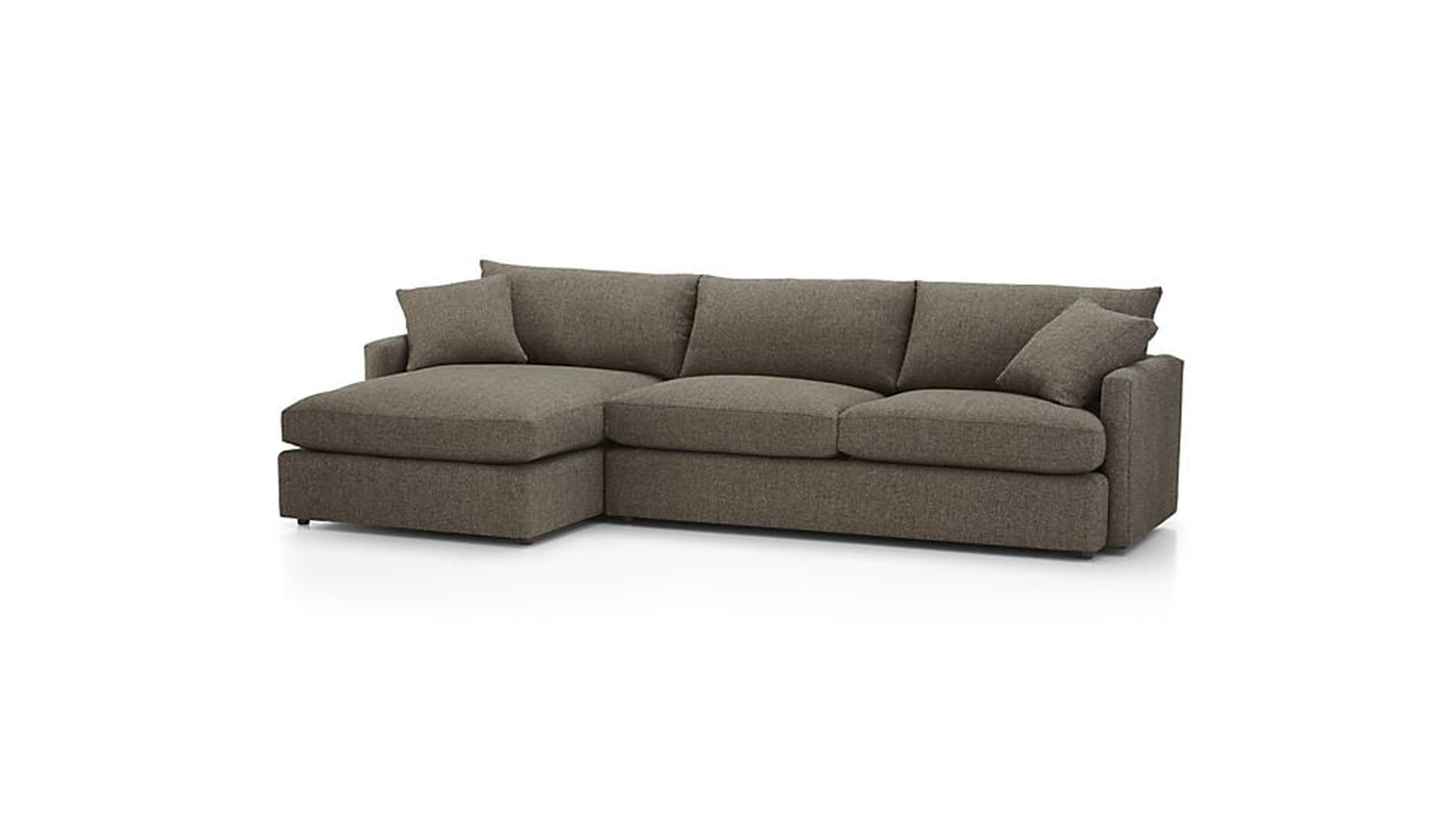 Lounge II Petite 2-Piece Sectional Sofa - Crate and Barrel