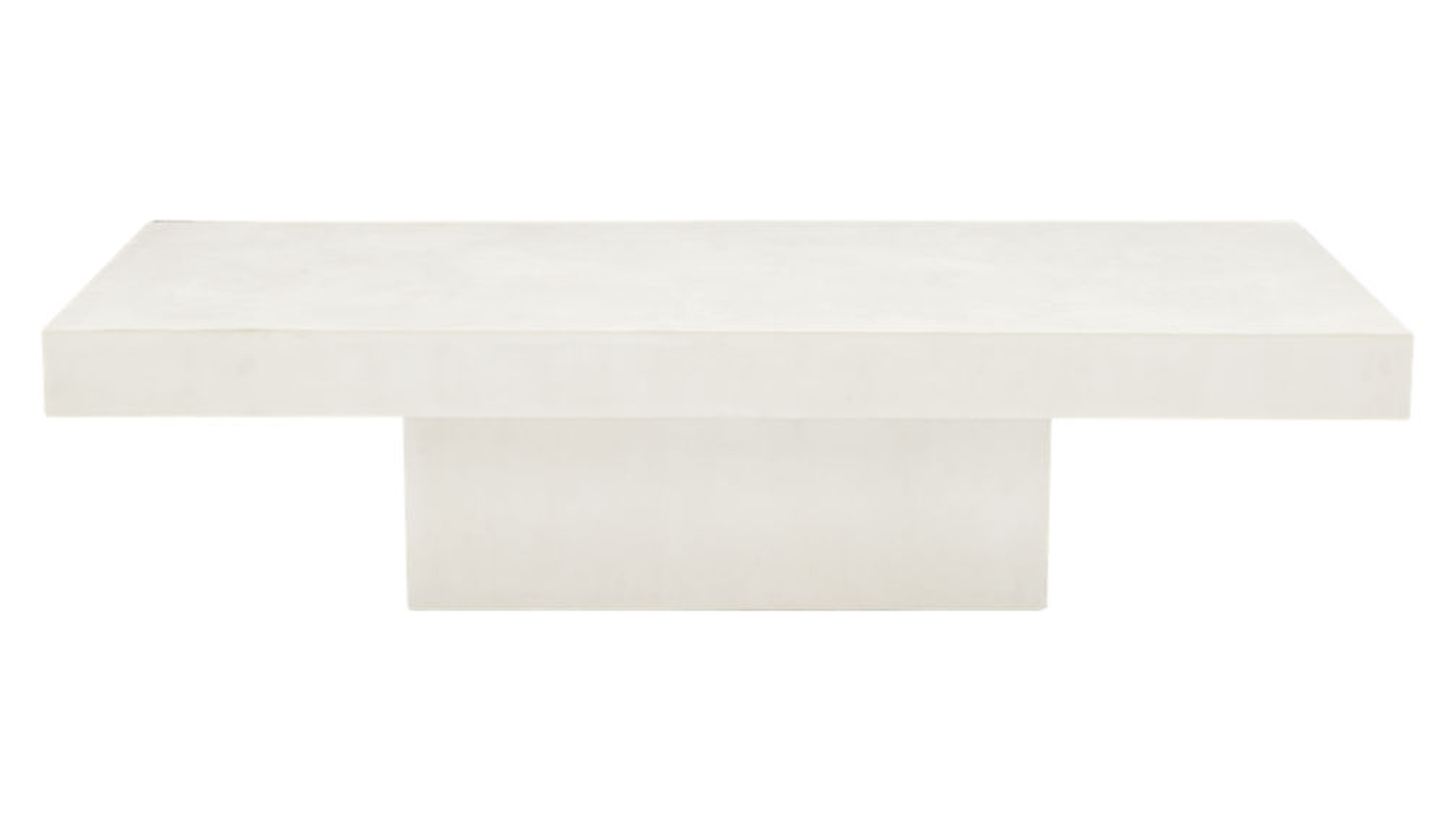 Element ivory white rectangular coffee table - CB2