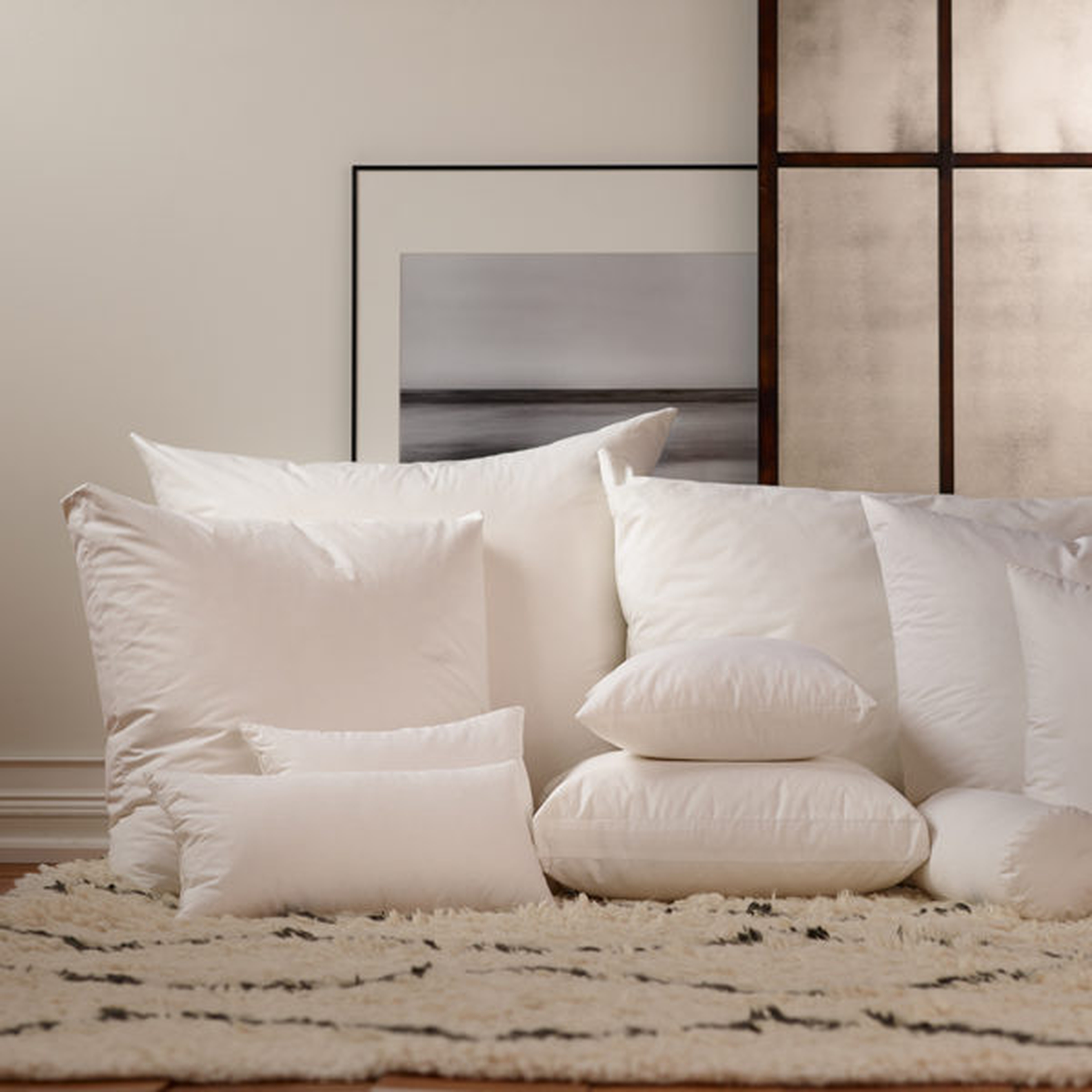Havenly Recommended Basic: Down Alternative Pillow Insert - 24" x 24" - Noble Feather Co.
