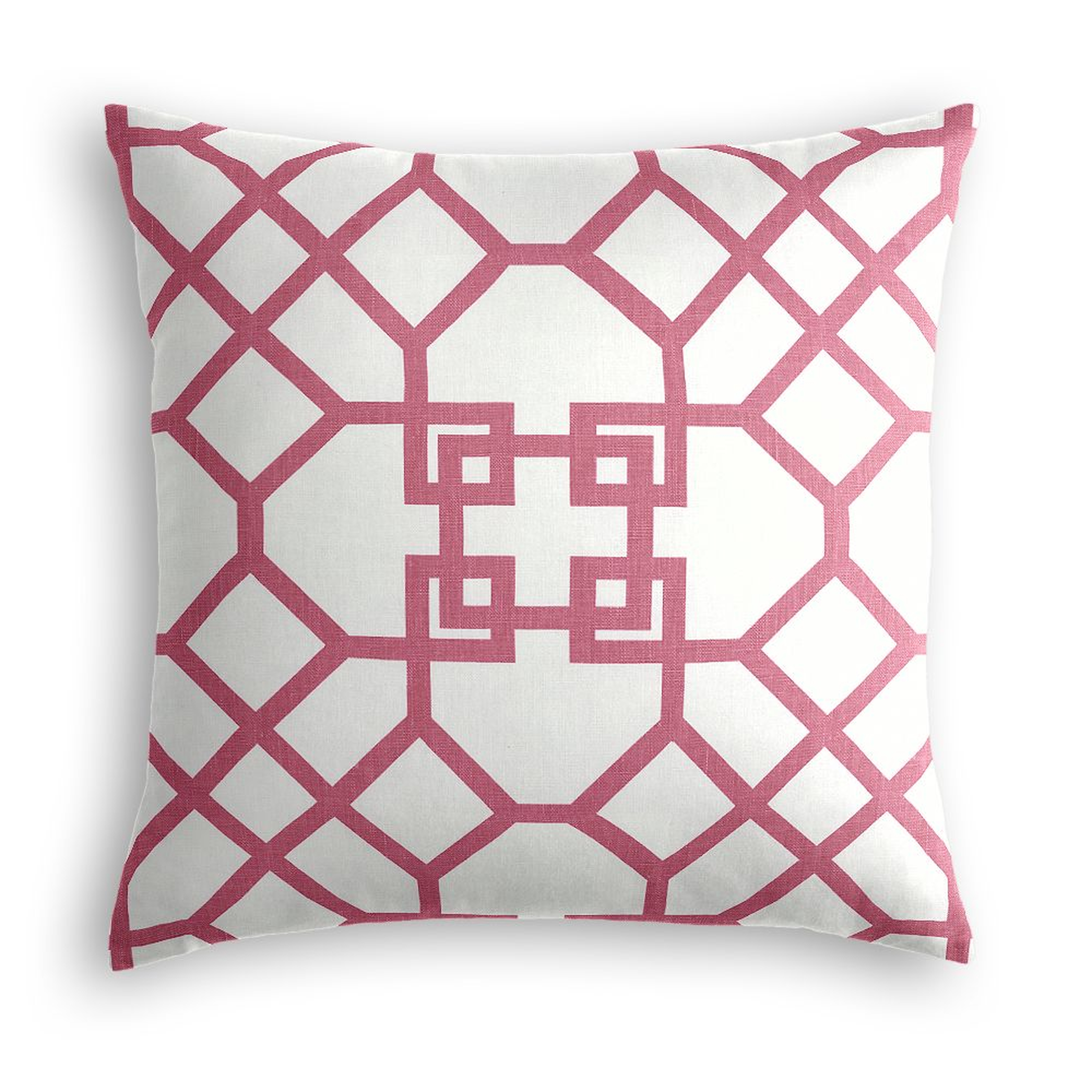 SIMPLE THROW PILLOW | in xu garden - orkid - 18" square - Down Insert - Loom Decor