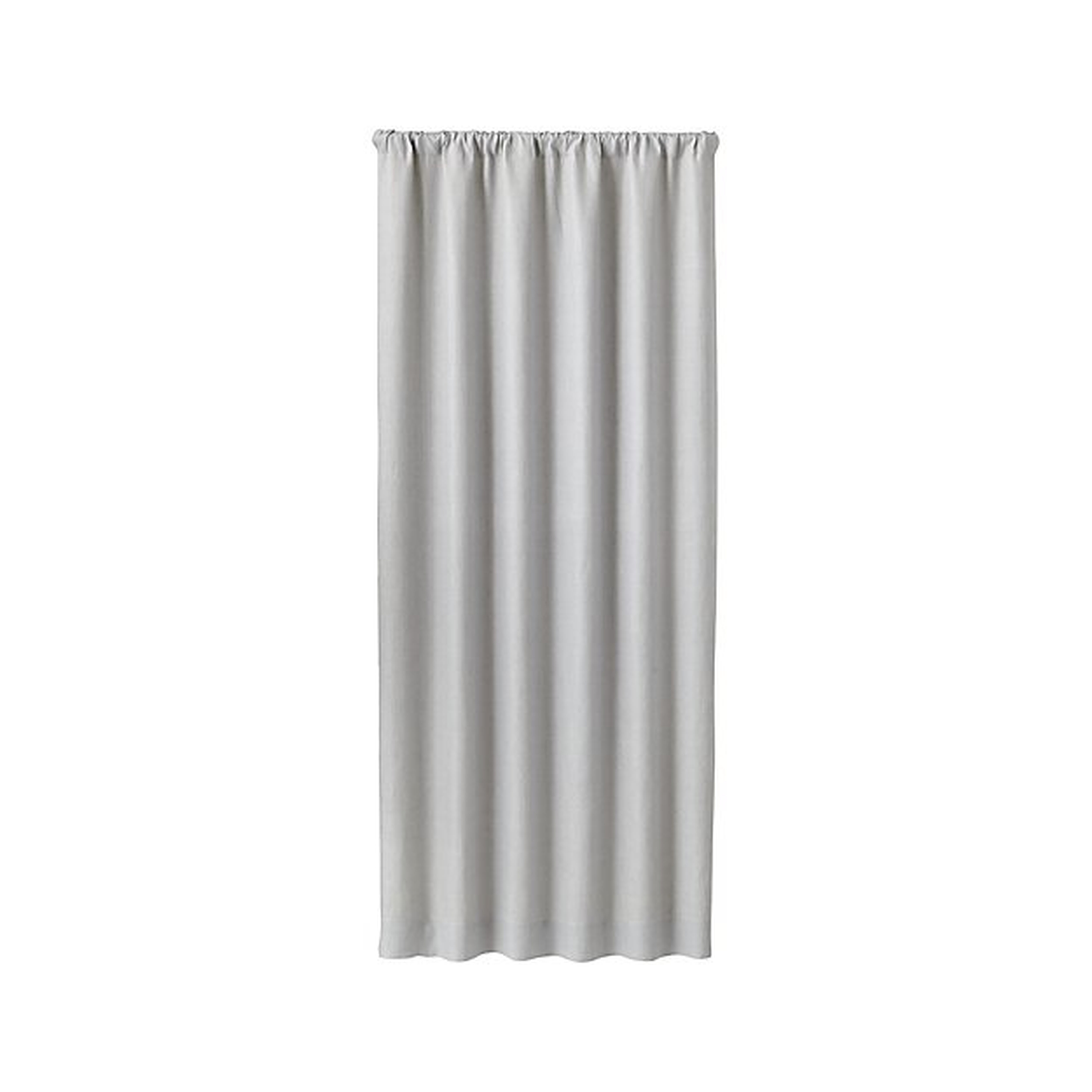 Largo Grey Linen 50"x96" Curtain Panel - Crate and Barrel