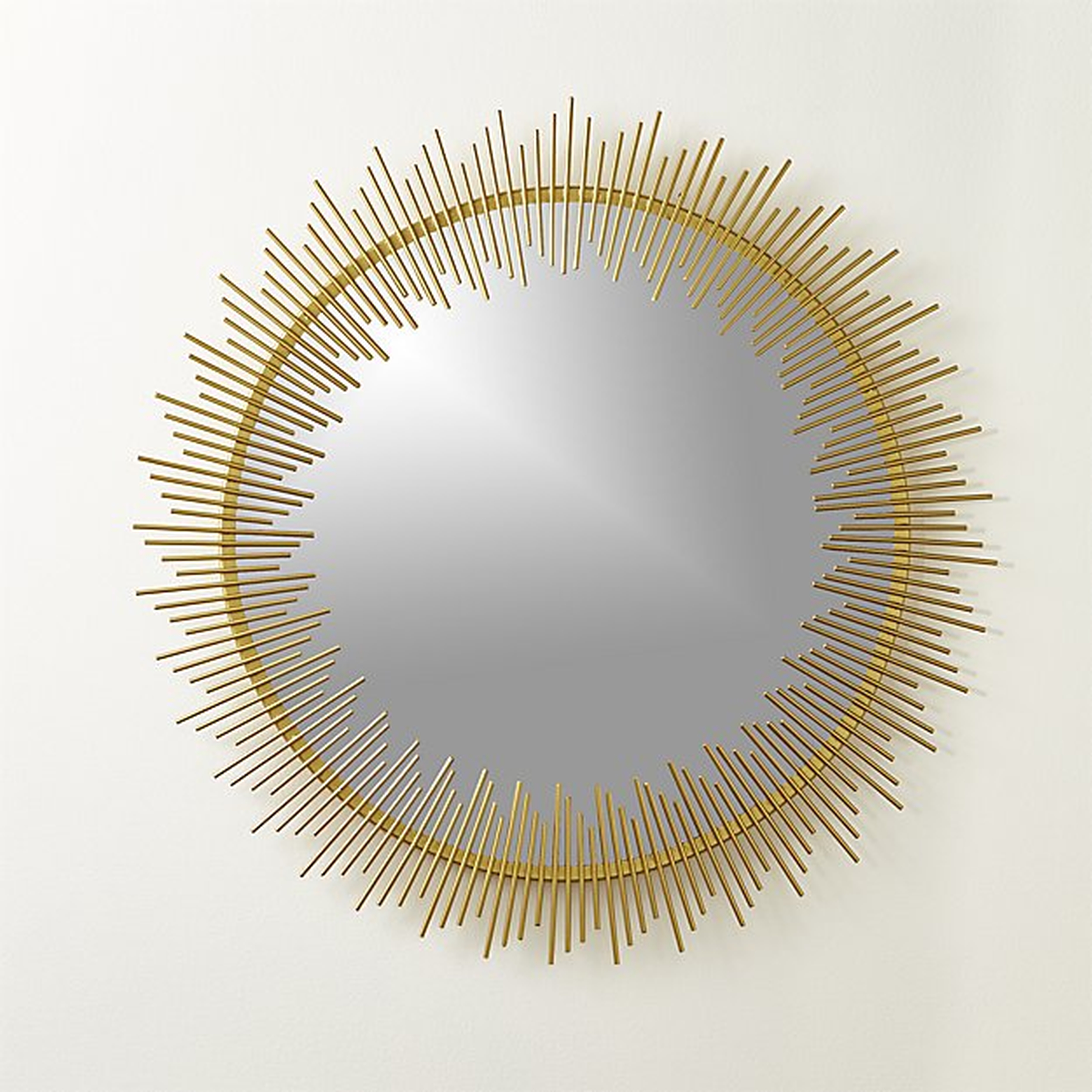 rocco 33" round wall mirror - CB2