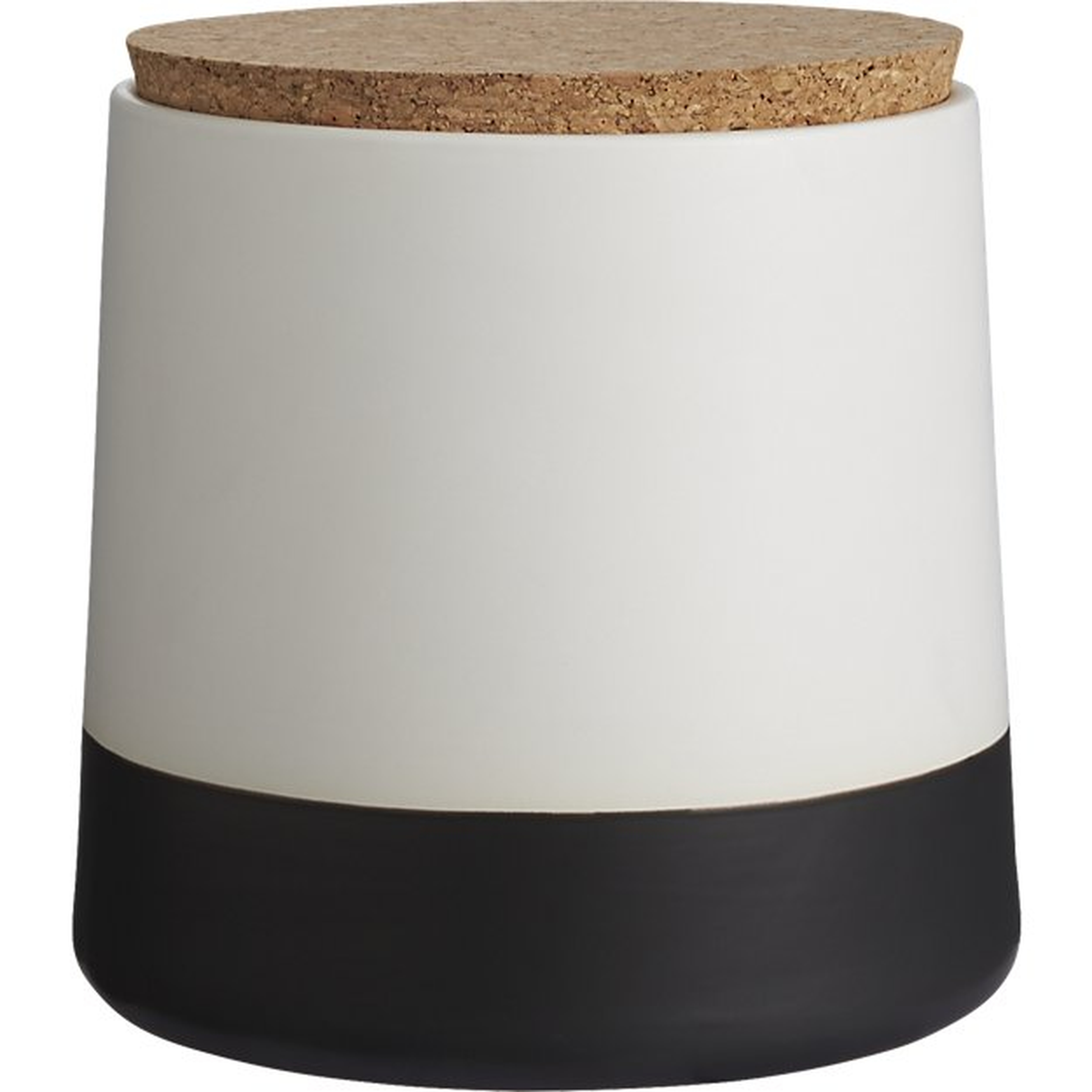 dip black and white large canister - CB2