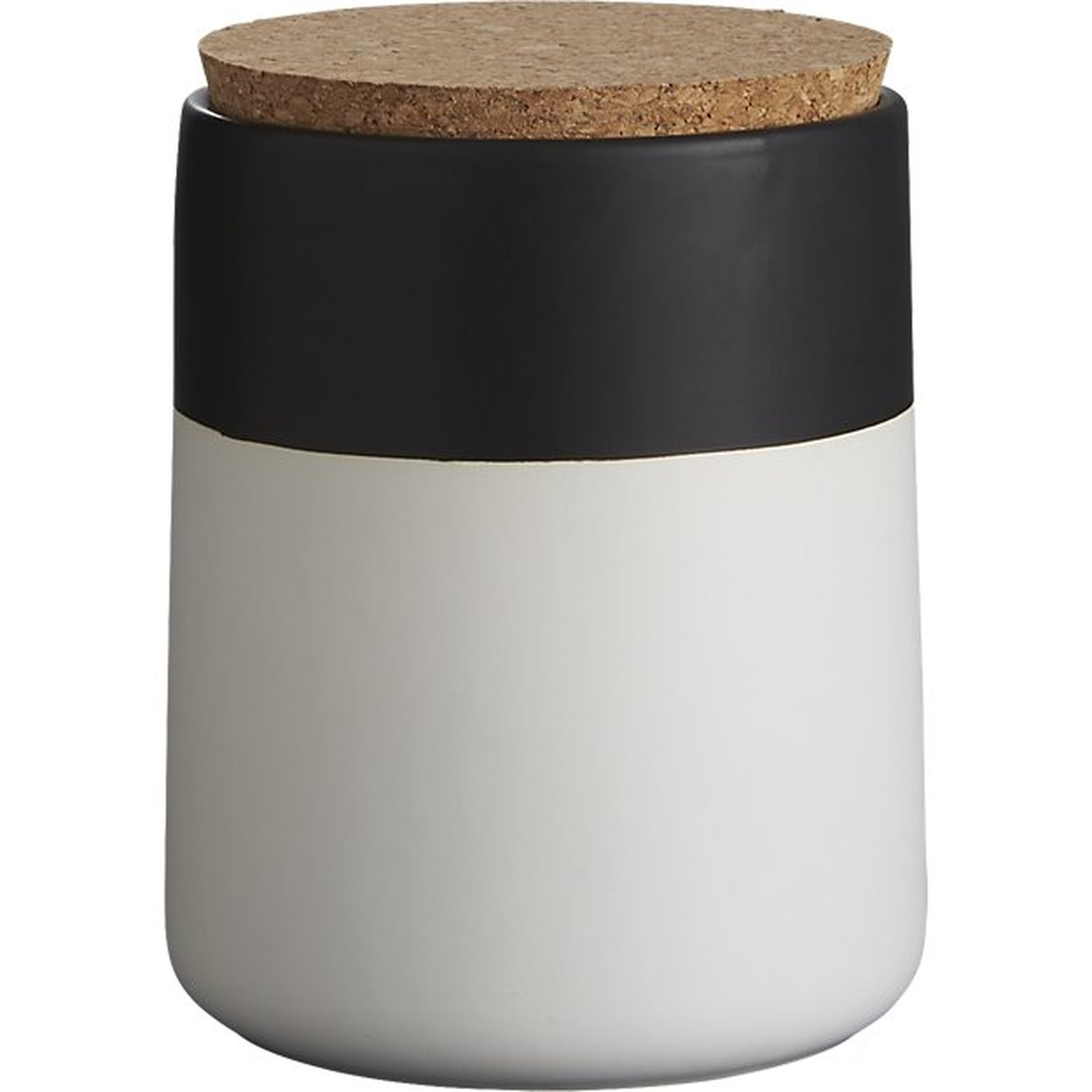 dip black and white small canister - CB2