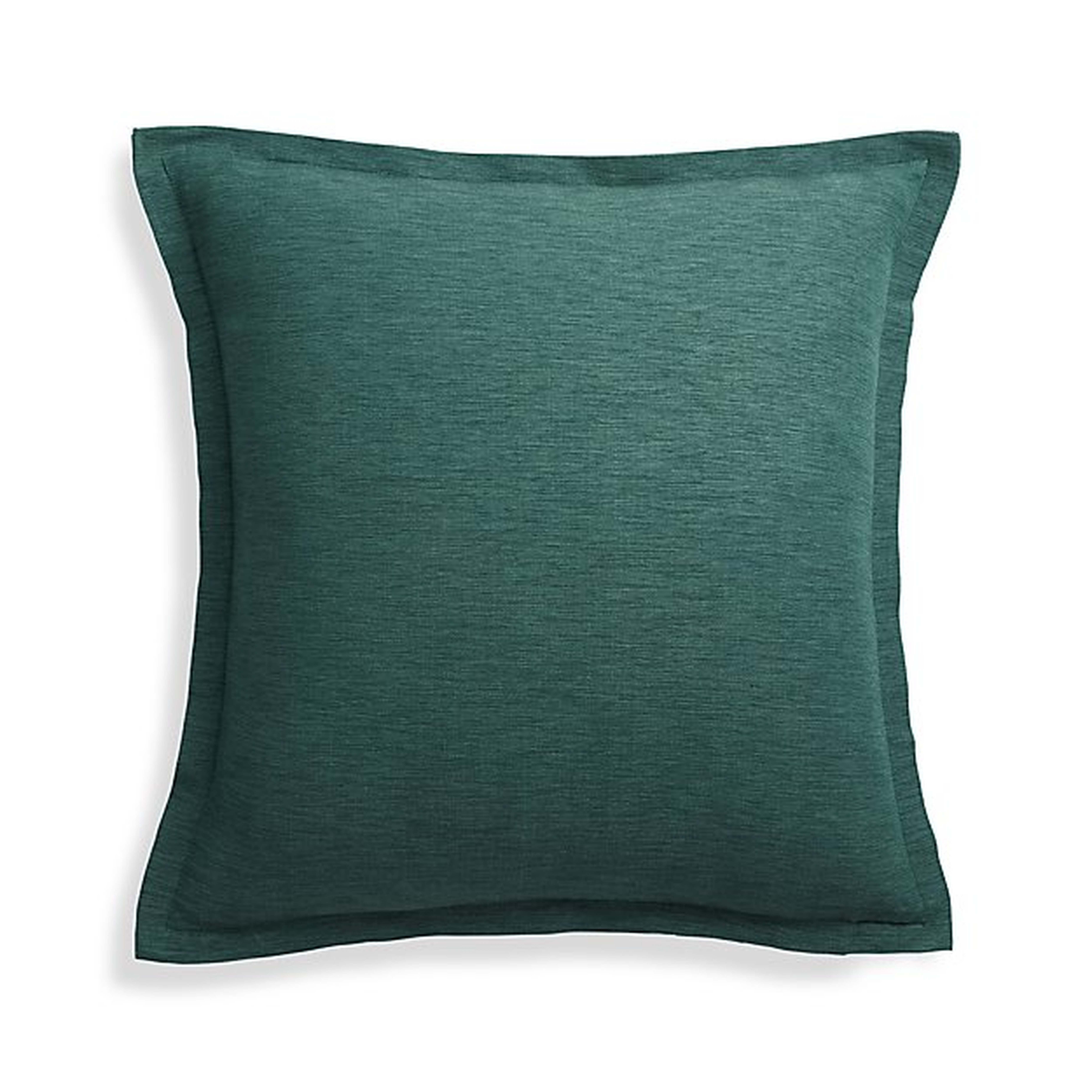 Linden Peacock 18" Pillow with Feather Down Insert - Crate and Barrel