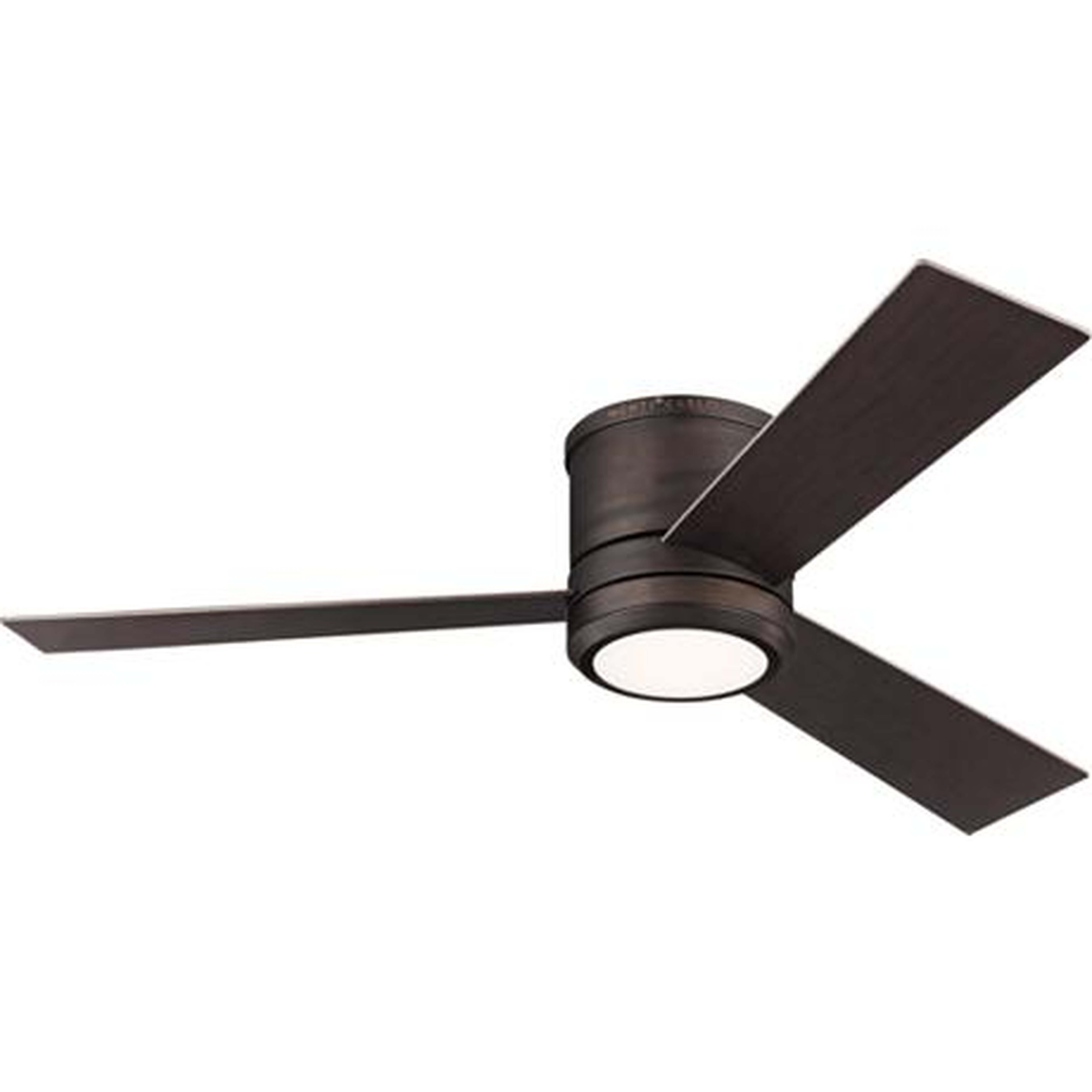 56" Clarity Max Roman Bronze LED Damp Hugger Ceiling Fan - Lamps Plus