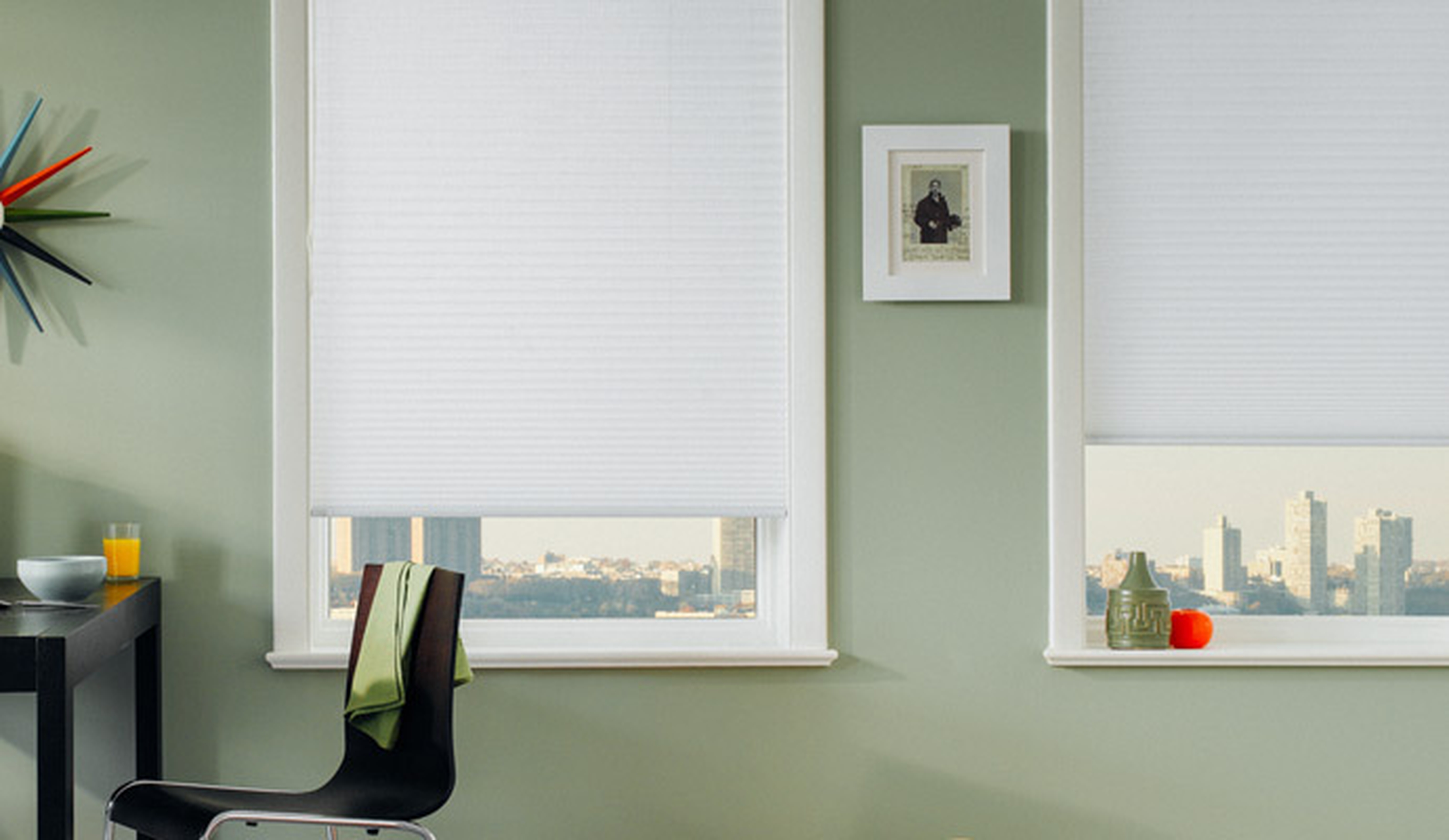 CUSTOM: Cellular Shades - 3/8" Double Cell Blackout - Winter - Inside Mount - Cordless control - The Shade Store