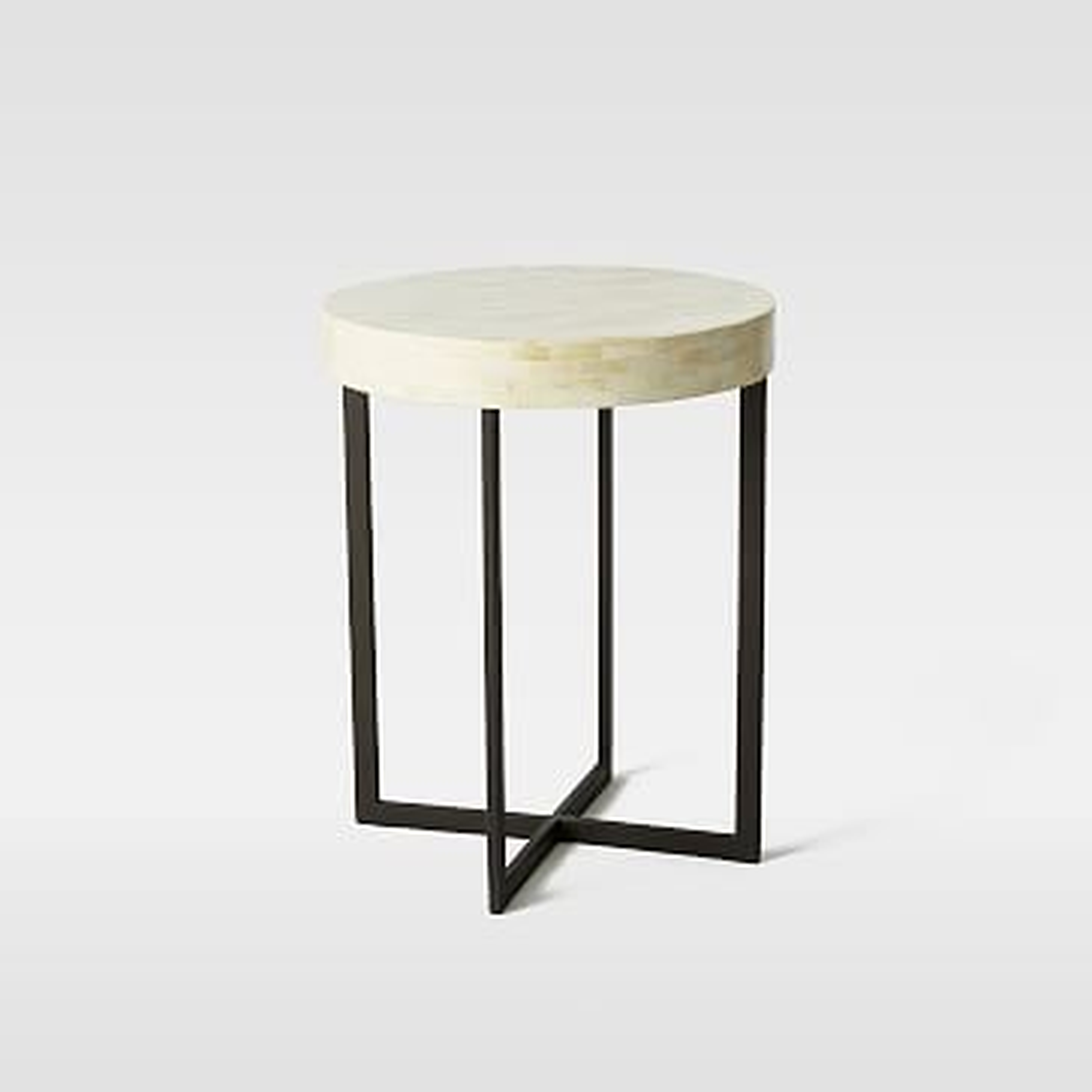 Bone Side Table, Ivory (White Glove Delivery) - West Elm