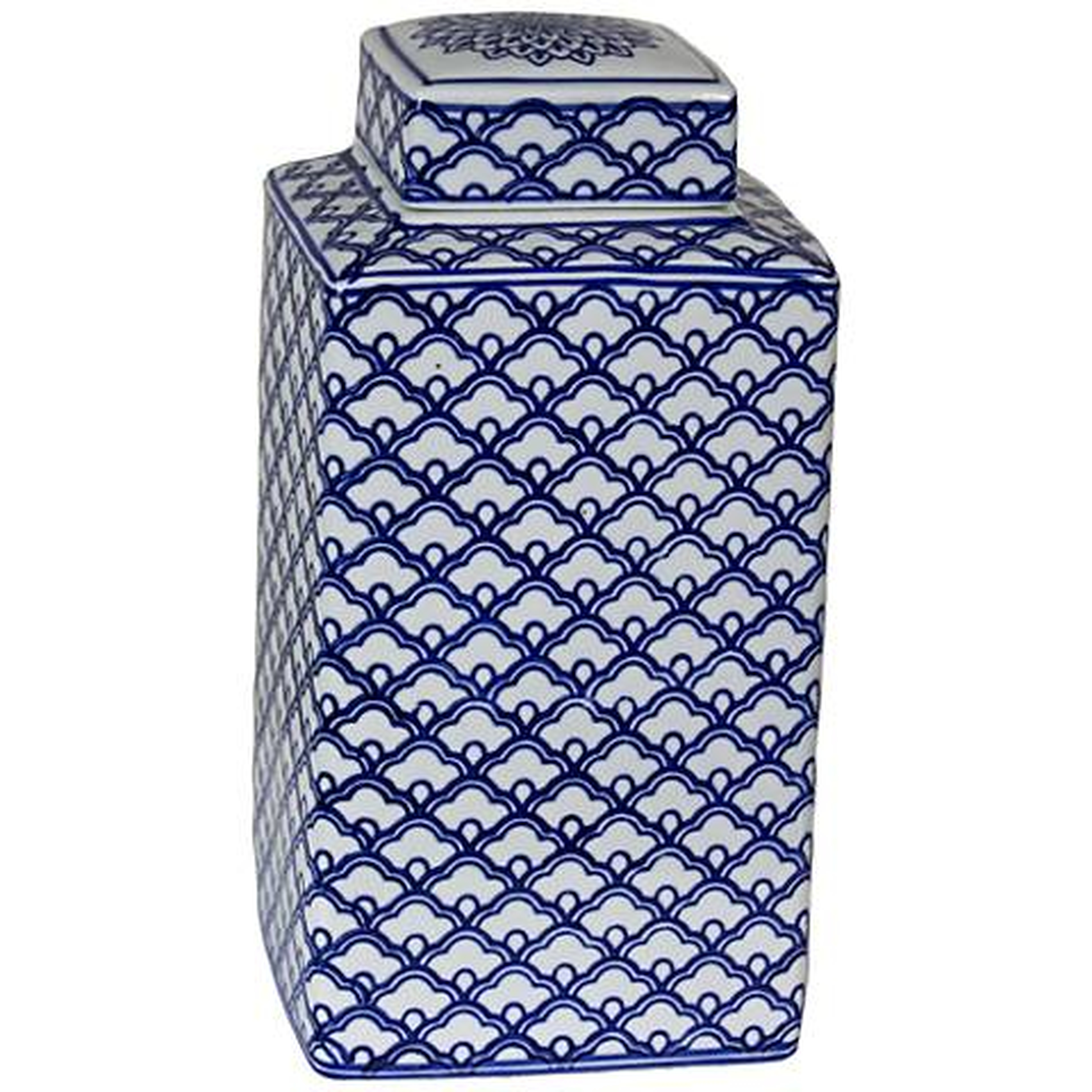 Lee Blue and White 10 1/4" High Ceramic Ginger Jar Vase - Lamps Plus