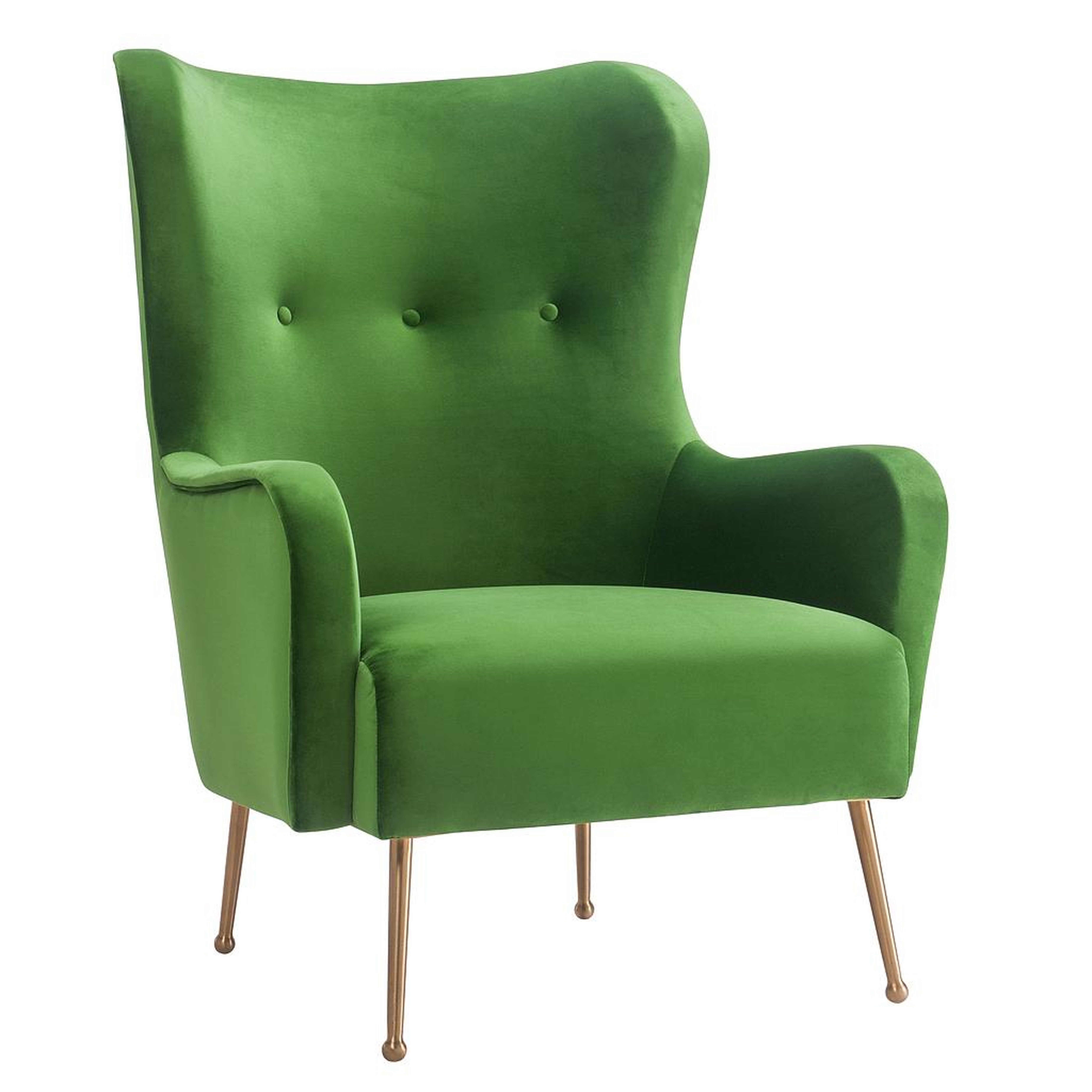Jasmine Green Velvet Chair - Maren Home