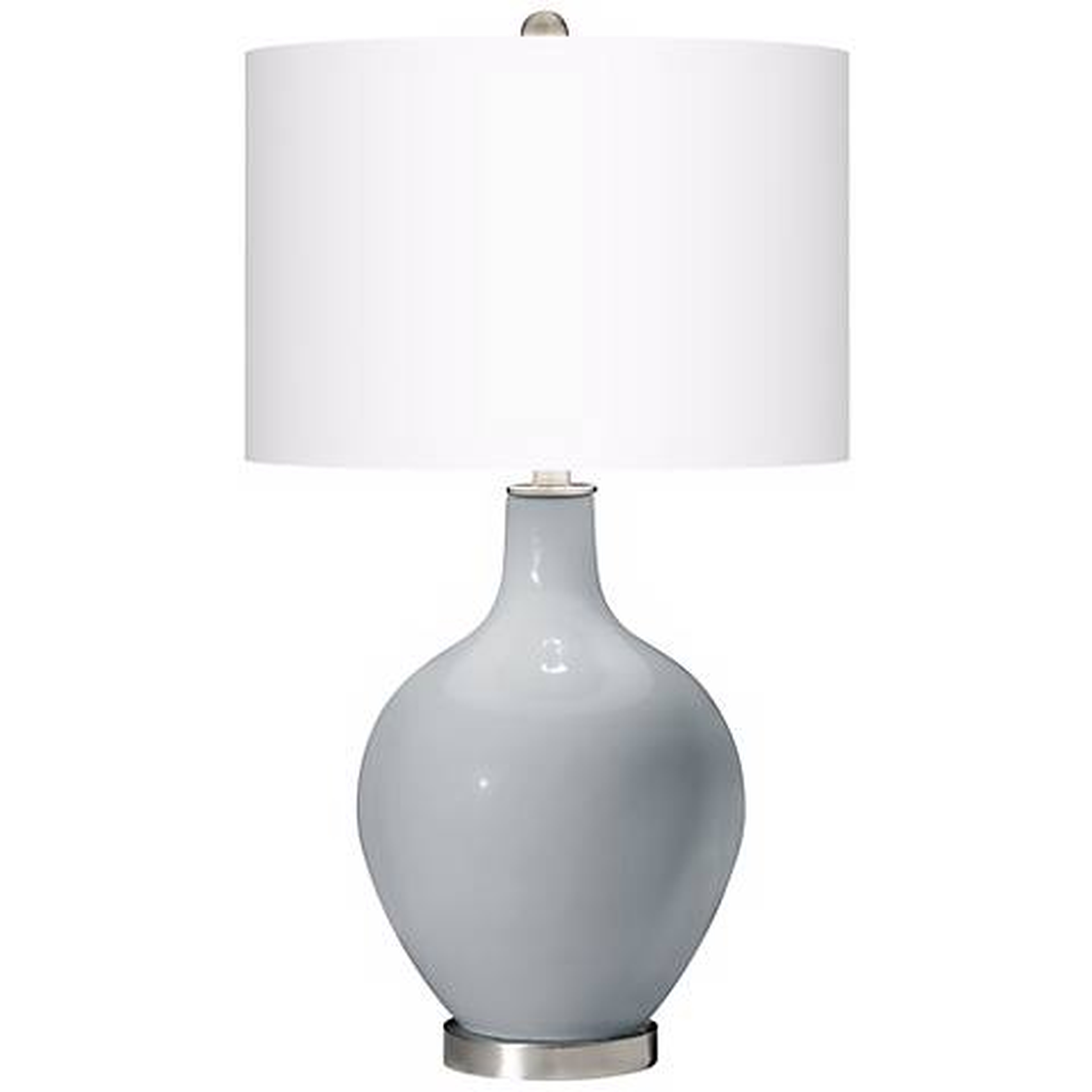 Uncertain Gray Ovo Table Lamp - Lamps Plus